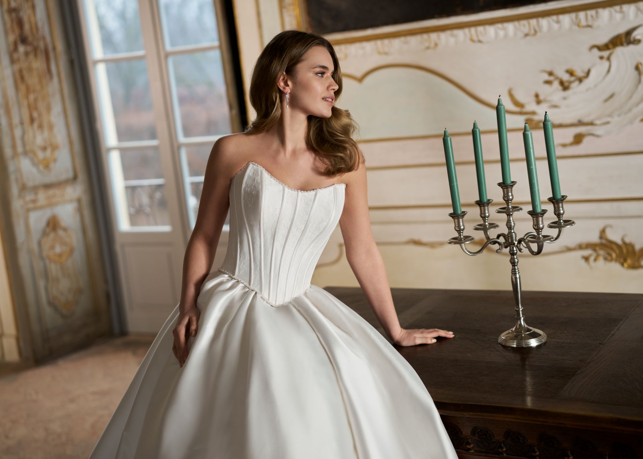 Hervé Paris Mix & Match Numa top de mariée dentelle