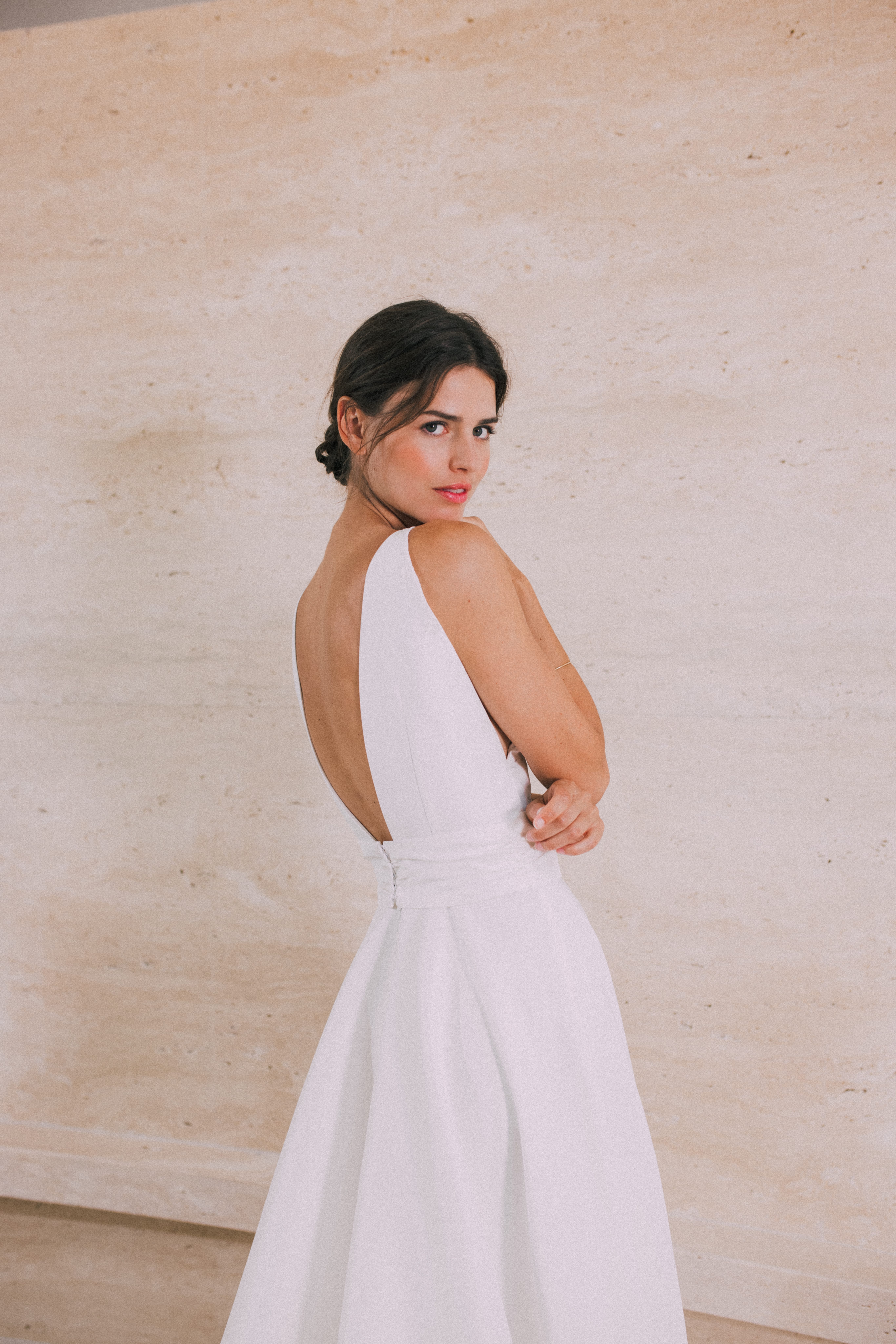 Maison Floret Sur-mesure Harlow robe satin duchesse
