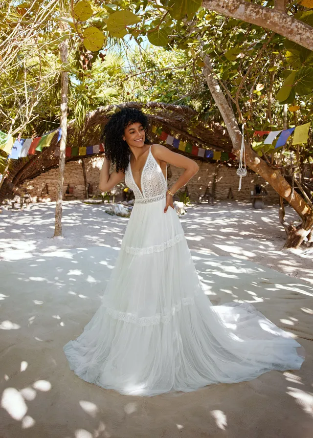Hervé Paris Mystical Bruna robe de mariée bohème
