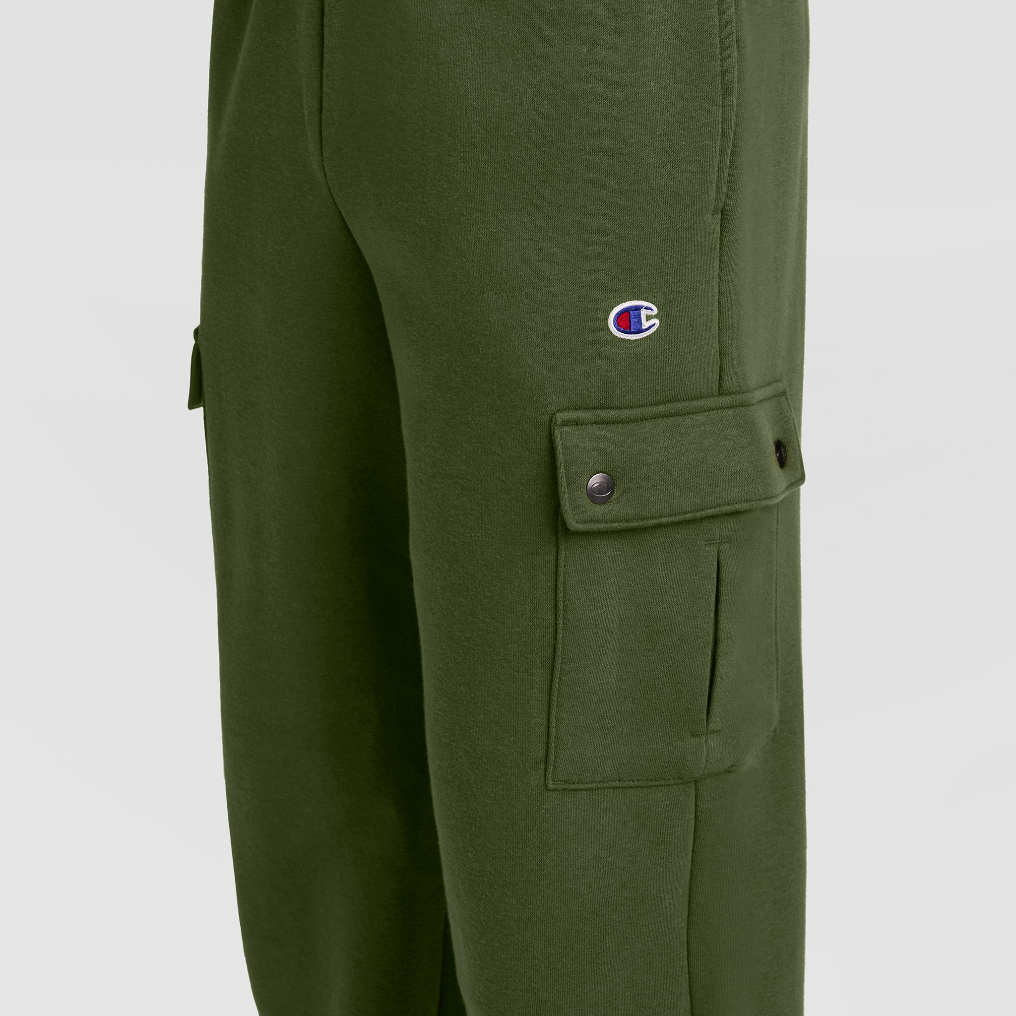 Champion Fleece Cargo pantalon molleton vert chive C Logo