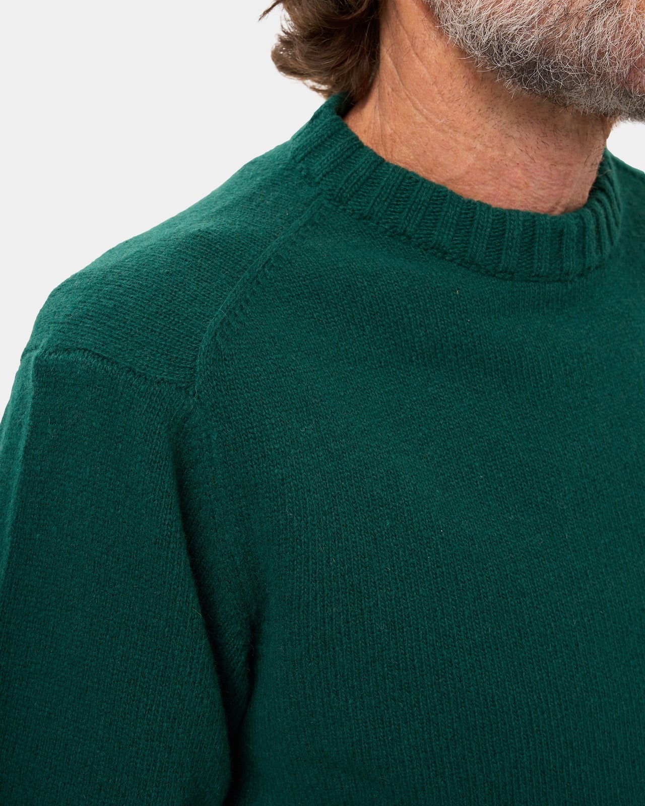 LAFAURIE CLAUDIO pull vert chrome laine cardée