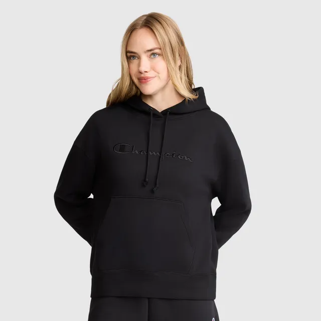 Champion Powerblend Freshman hoodie femme noir molleton