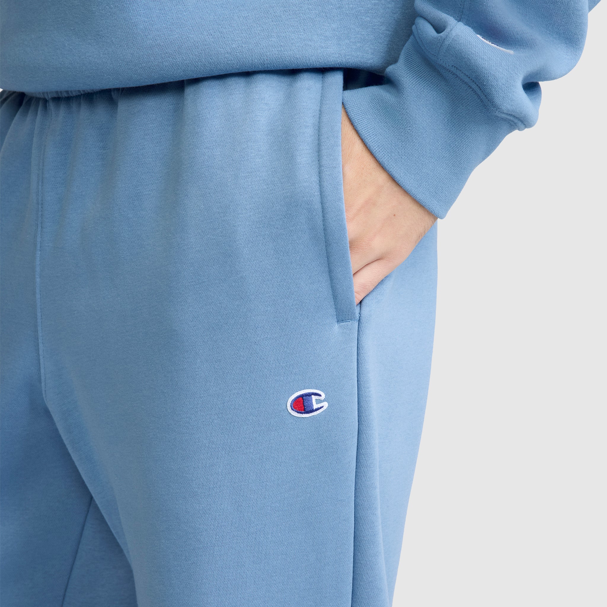 Champion Powerblend jogging homme ouvert Riviera bleu coton