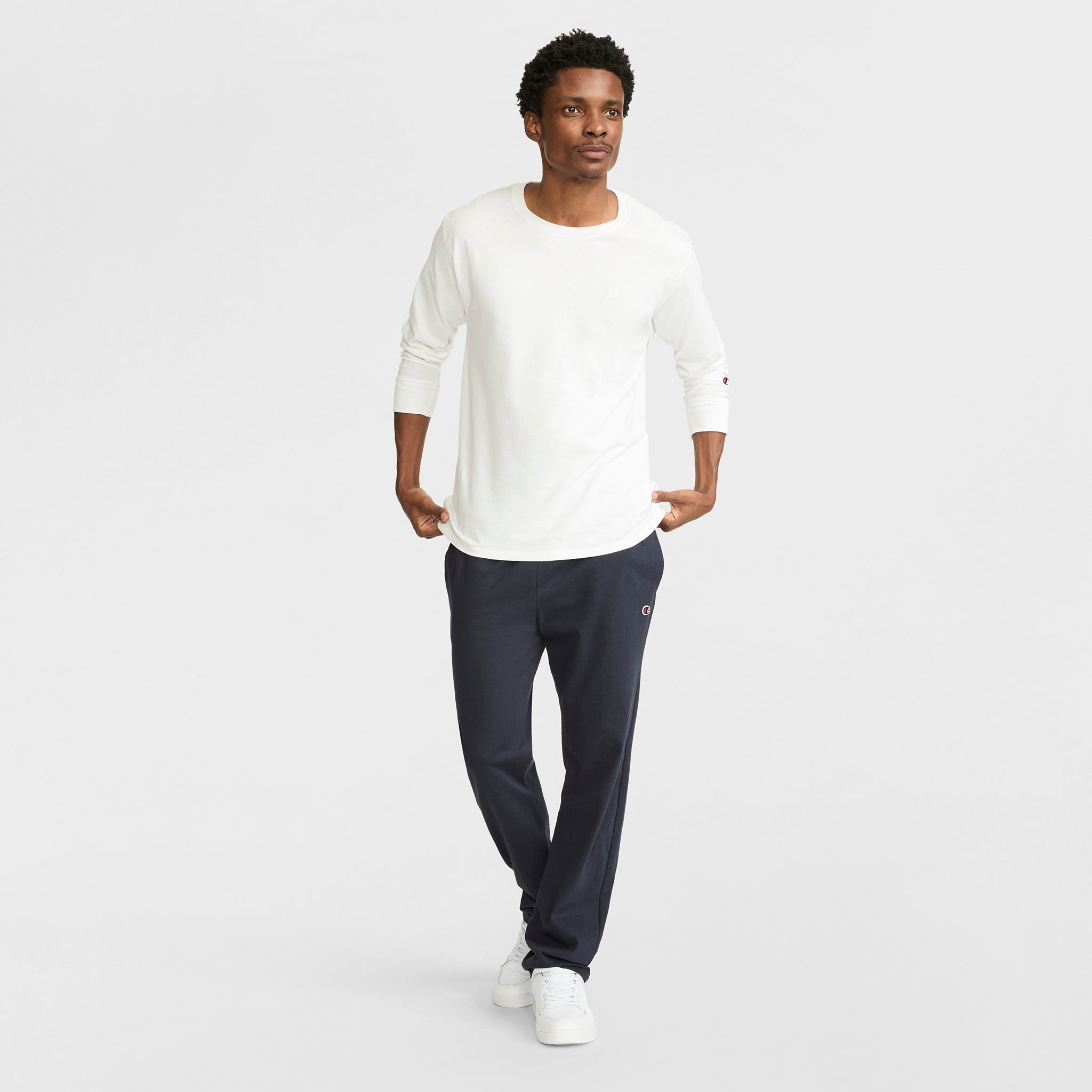 Champion Lightweight Lounge Pants Open Hem pantalon bleu Navy