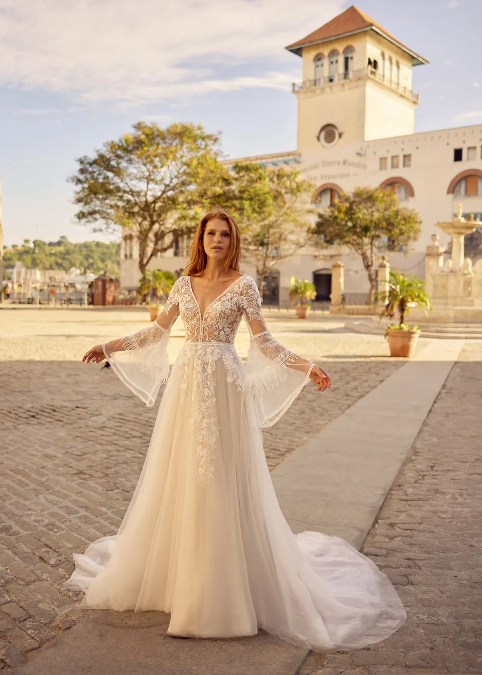 Hervé Paris Libre Lola robe de mariée ivoire légère