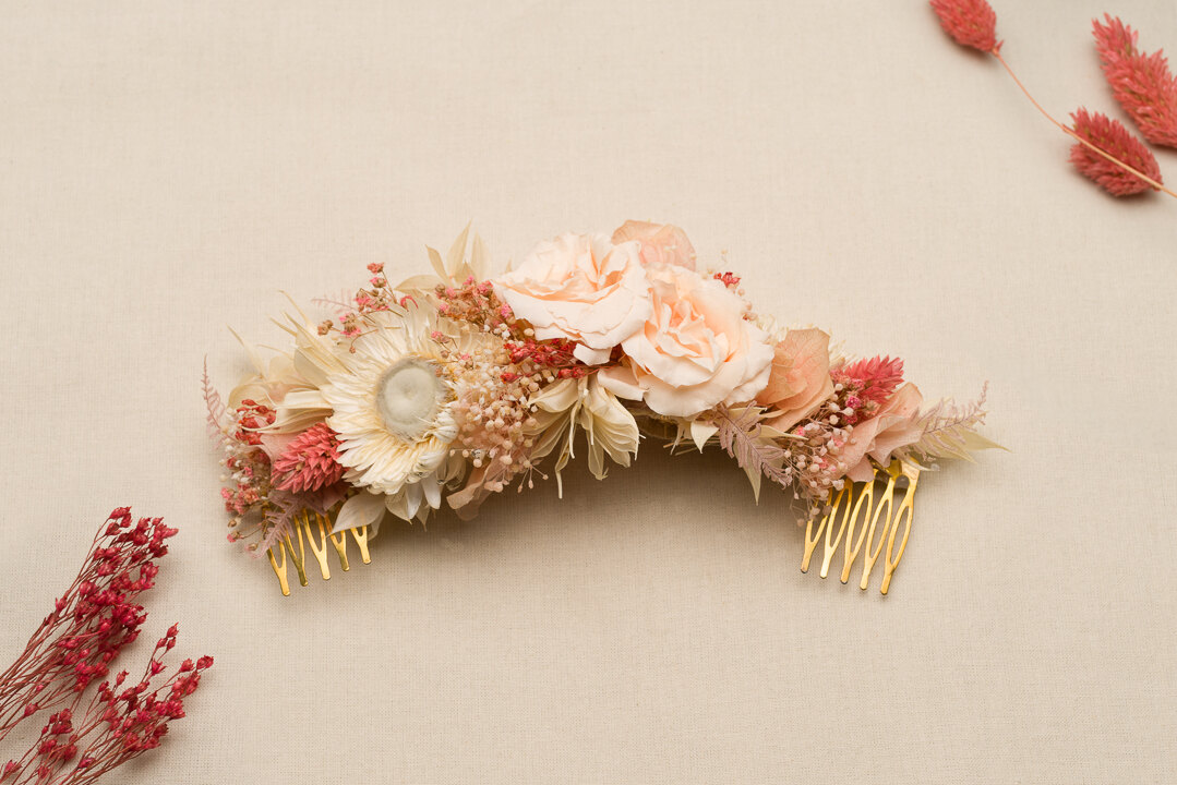 Le Jour de Notre Oui AMAYA double peigne mariée accessoire cheveux