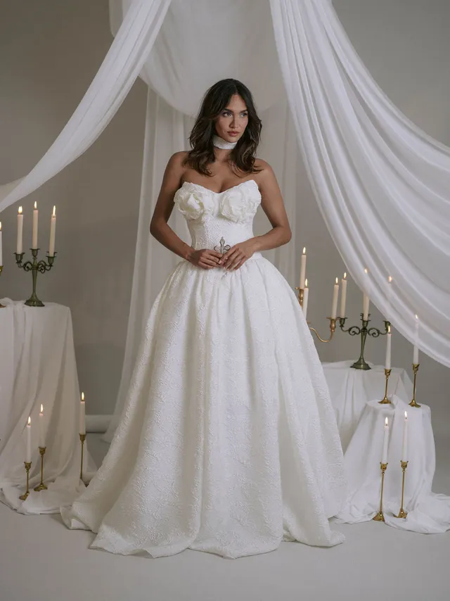 Rime Arodaky Bridal Capulet robe de mariée bustier soie