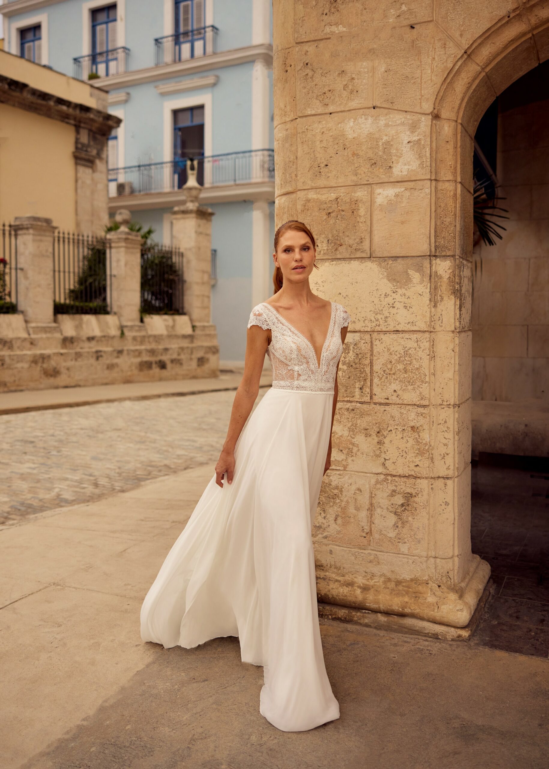Hervé Paris Libre Leticia-CA robe de mariée fluide