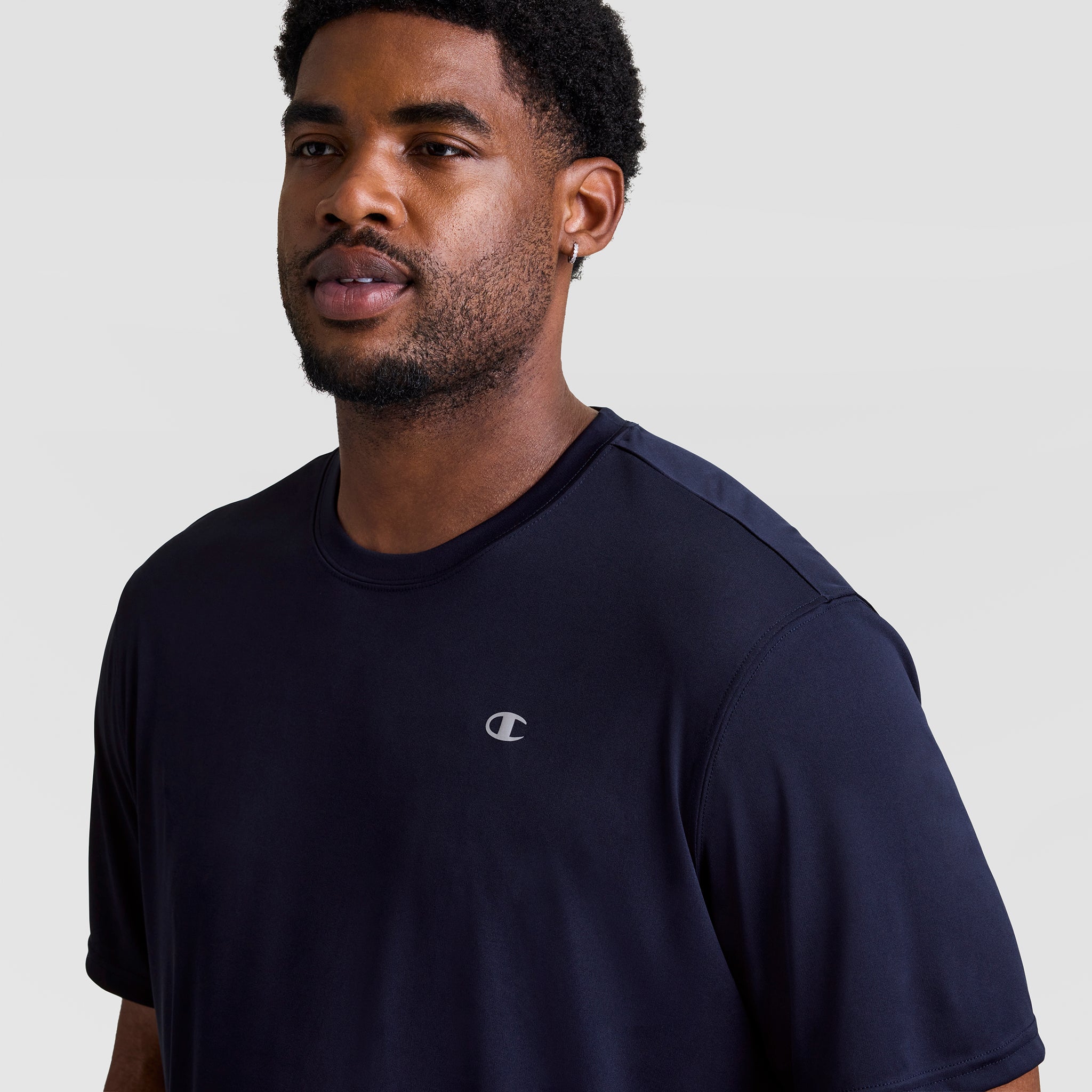 Champion Sport Reflective C Logo t-shirt bleu Deep Navy