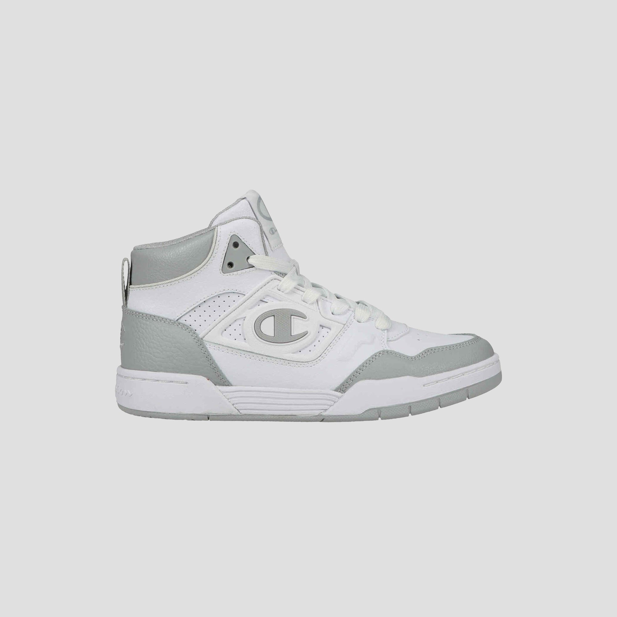 Champion Men's 5-on-5 High baskets blanc gris montantes