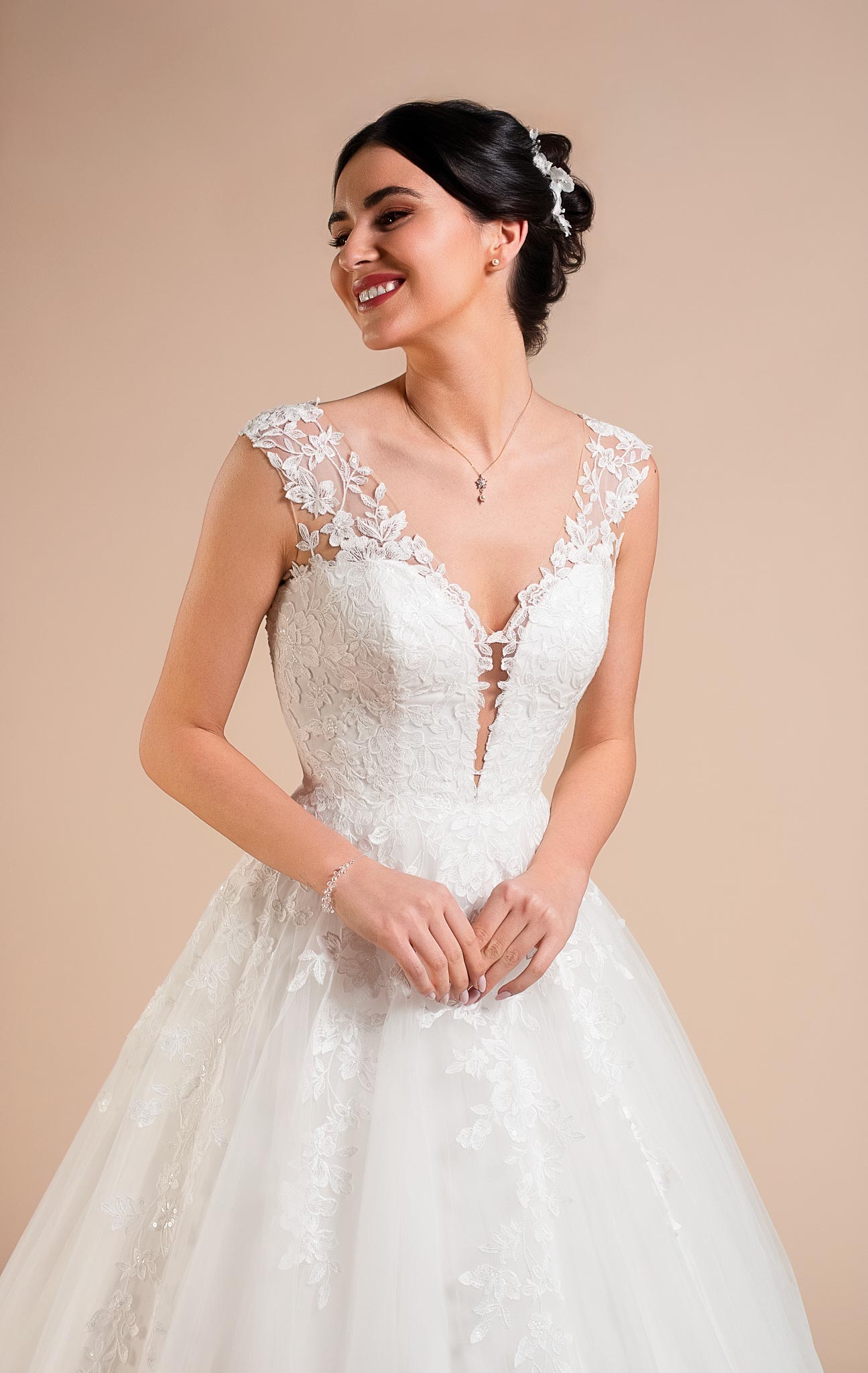 Le Jour de Notre Oui Innée robe de mariée satin fluide