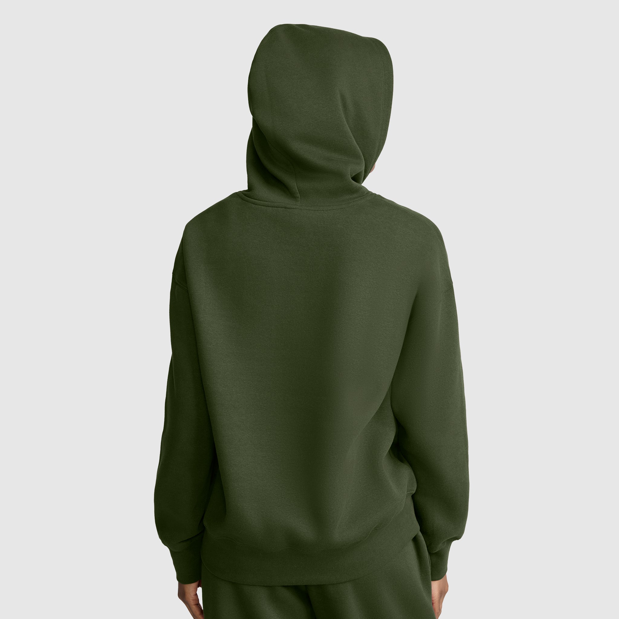 Champion Powerblend Small C sweat capuche femme chive