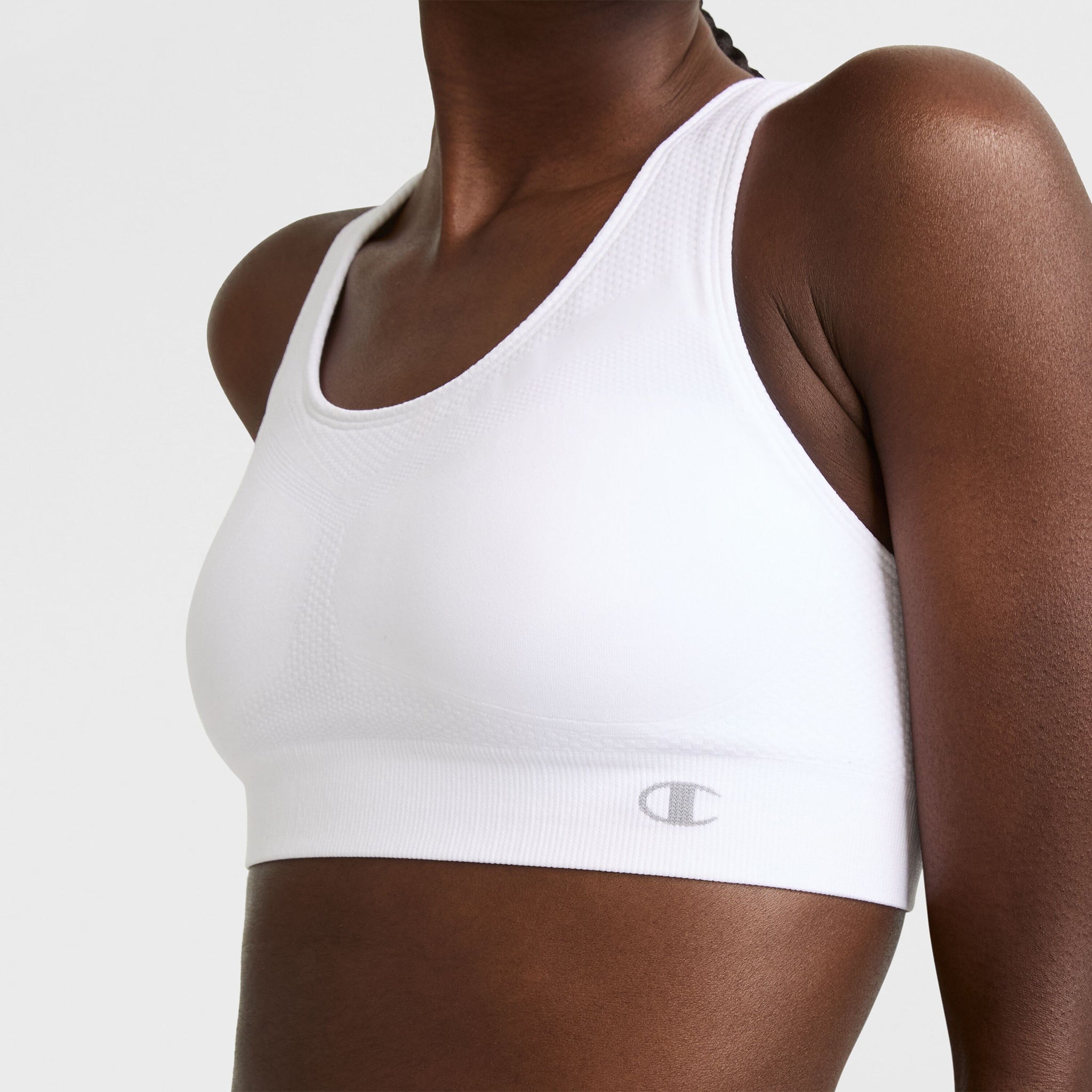 Champion Seamless Racerback Brassière de sport White maintien modéré