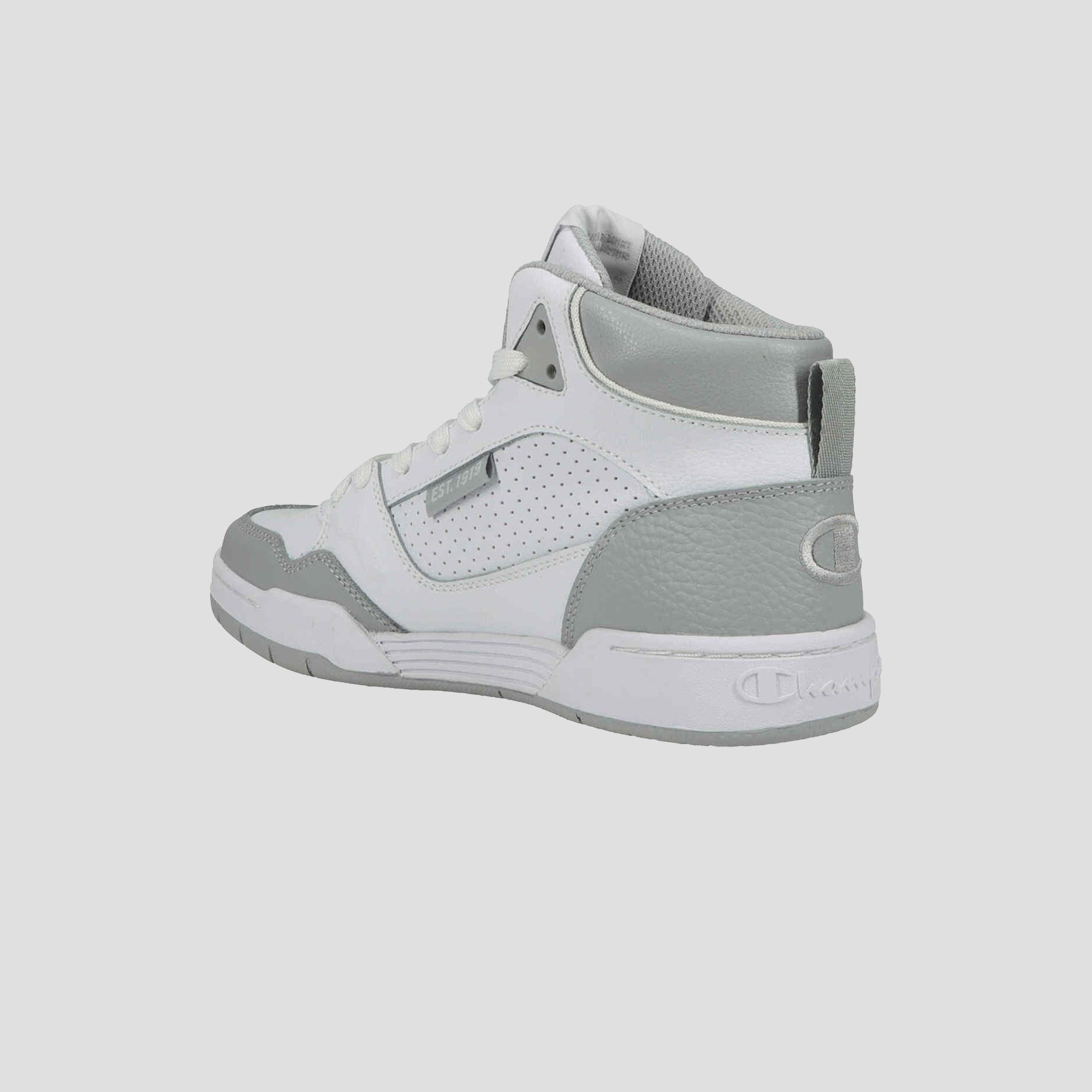 Champion Men's 5-on-5 High baskets blanc gris montantes