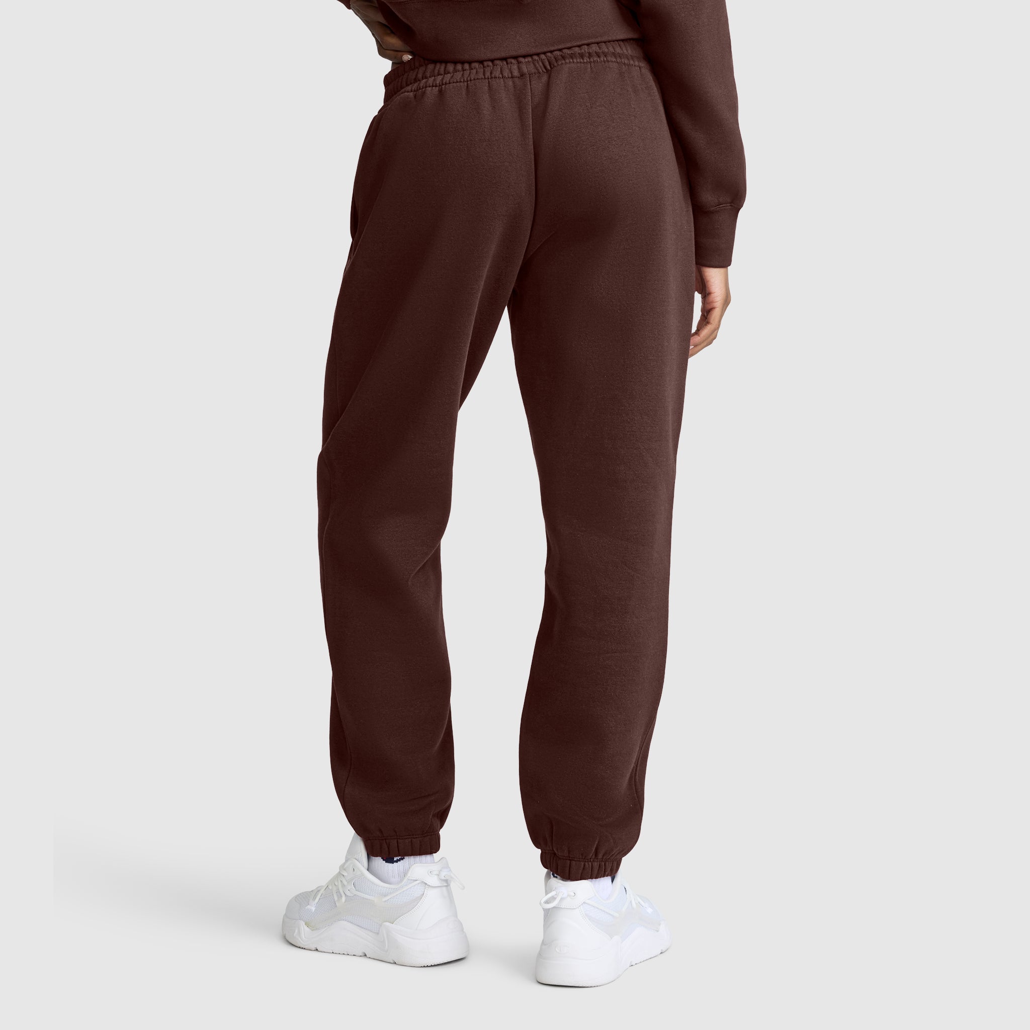 Champion Powerblend Oversized Sweatpants C Logo jogging femme Marron