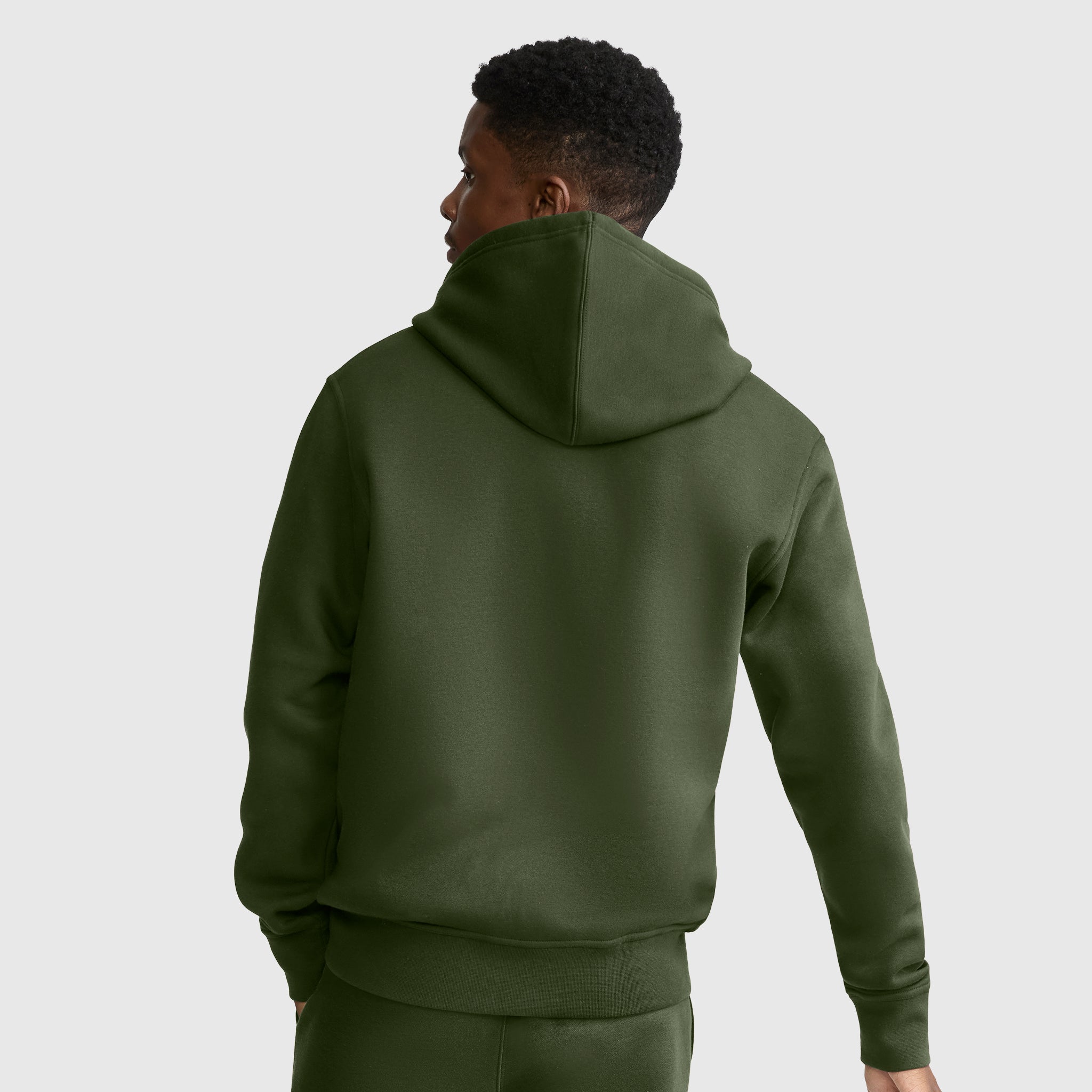 Champion Powerblend Full-Zip Hoodie sweat homme Chive molleton