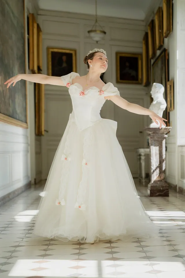 Solène Gisèle La mariée robe Éliane ivoire tulle 36/38