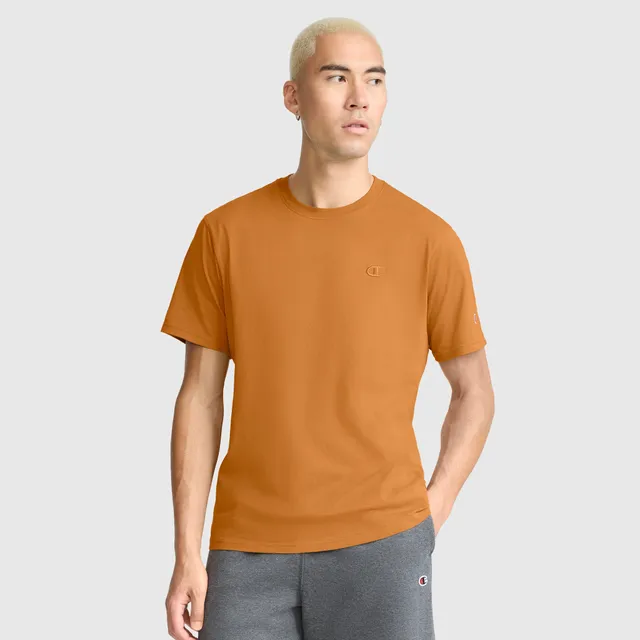 Champion Classic T-Shirt C Logo t-shirt homme Glazed Ginger coton