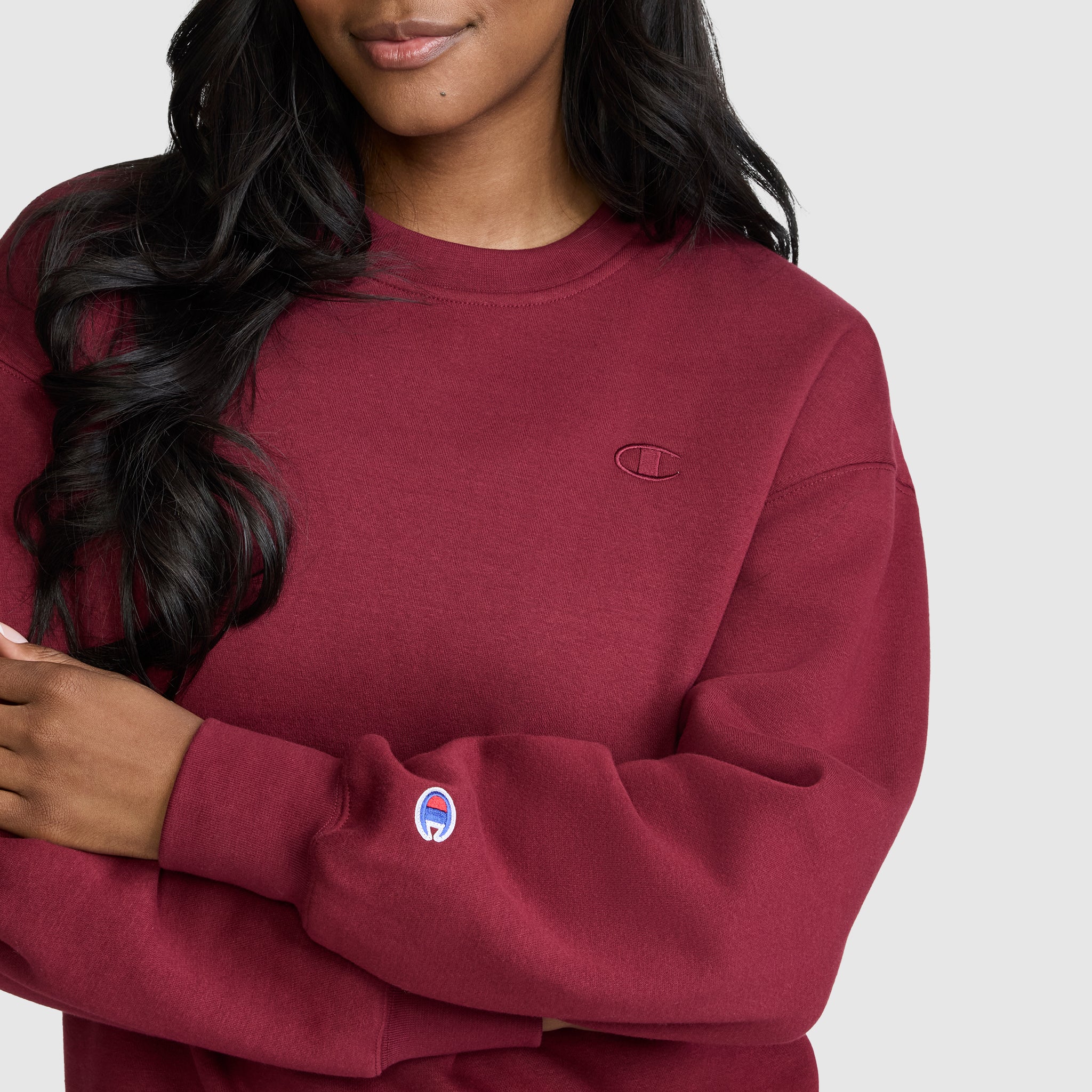 Champion Powerblend Sweat Col Rond Cabernet Small C Femme