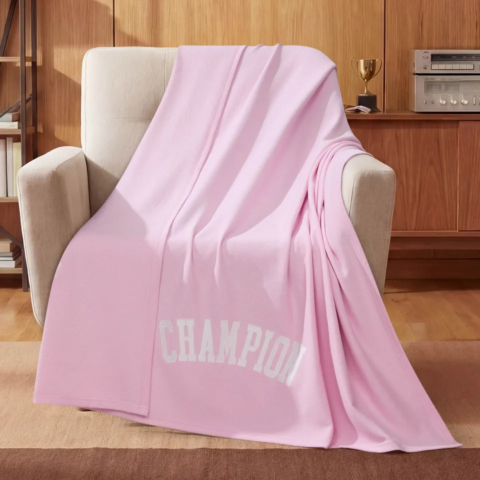 Champion Jersey Plaid Rose Polaire 50x70 Doux