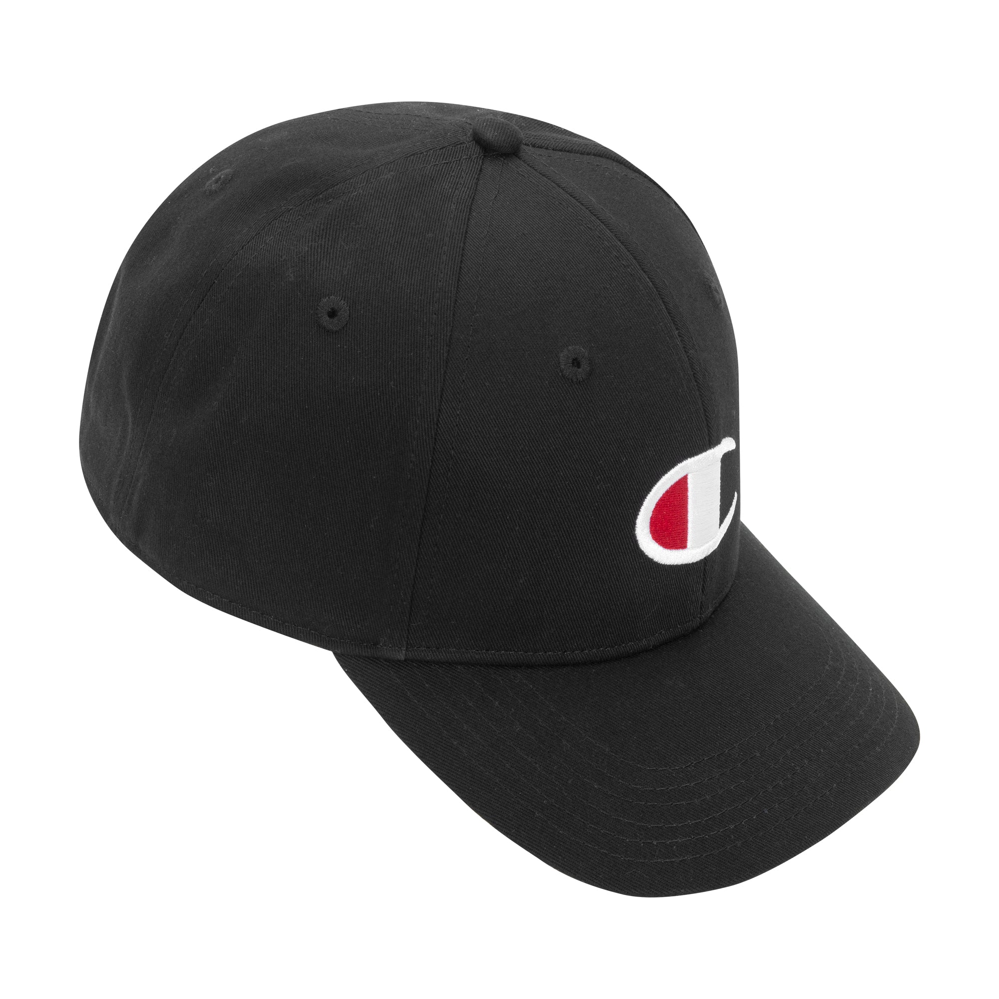Champion Hats Token casquette noir Black visière préformée coton