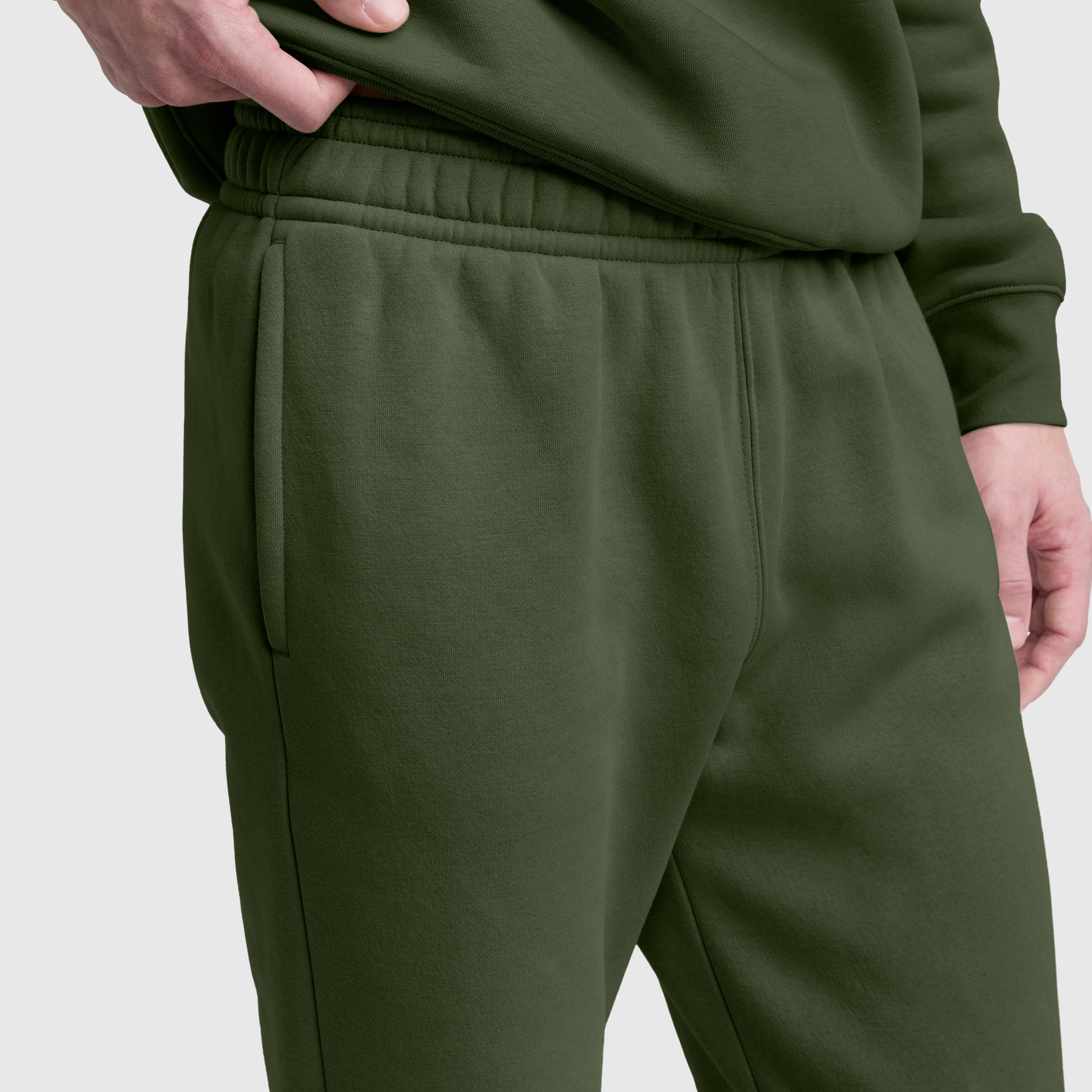 Champion Powerblend Cinched Bottom jogging vert Chive S molleton