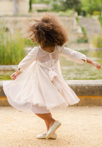 Le Jour de Notre Oui Lena Nude robe fille nude tulle