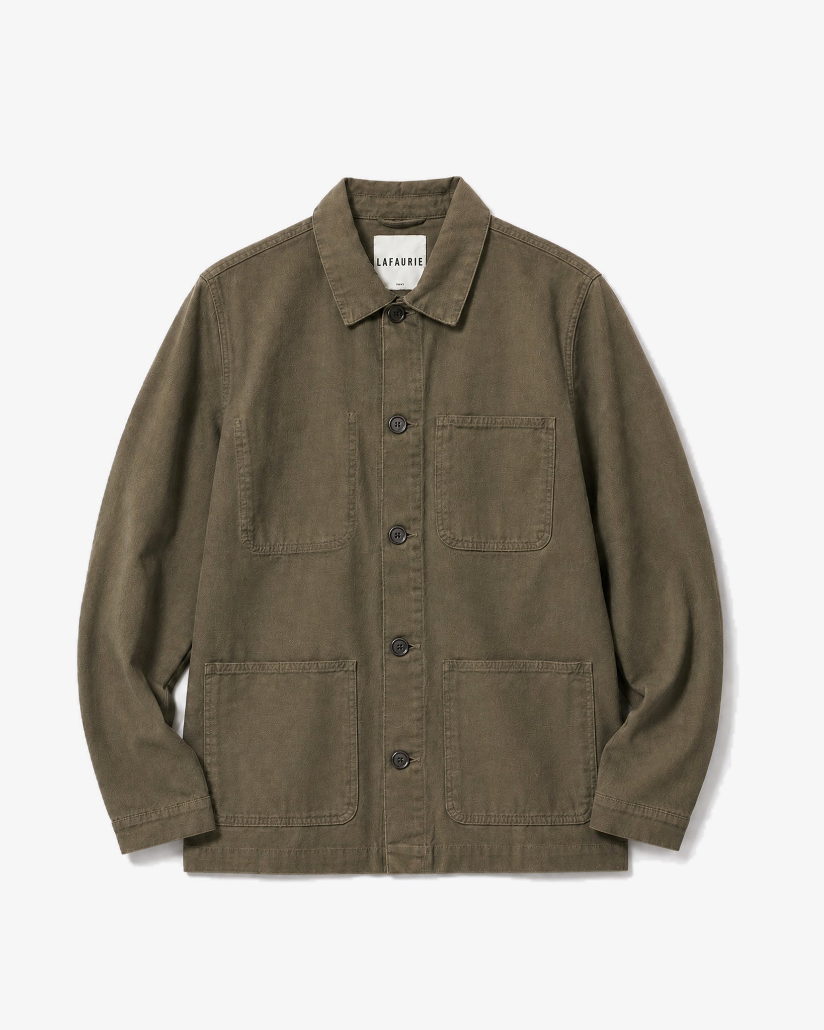 Lafaurie Braque Kaki veste de peintre coton coupe droite