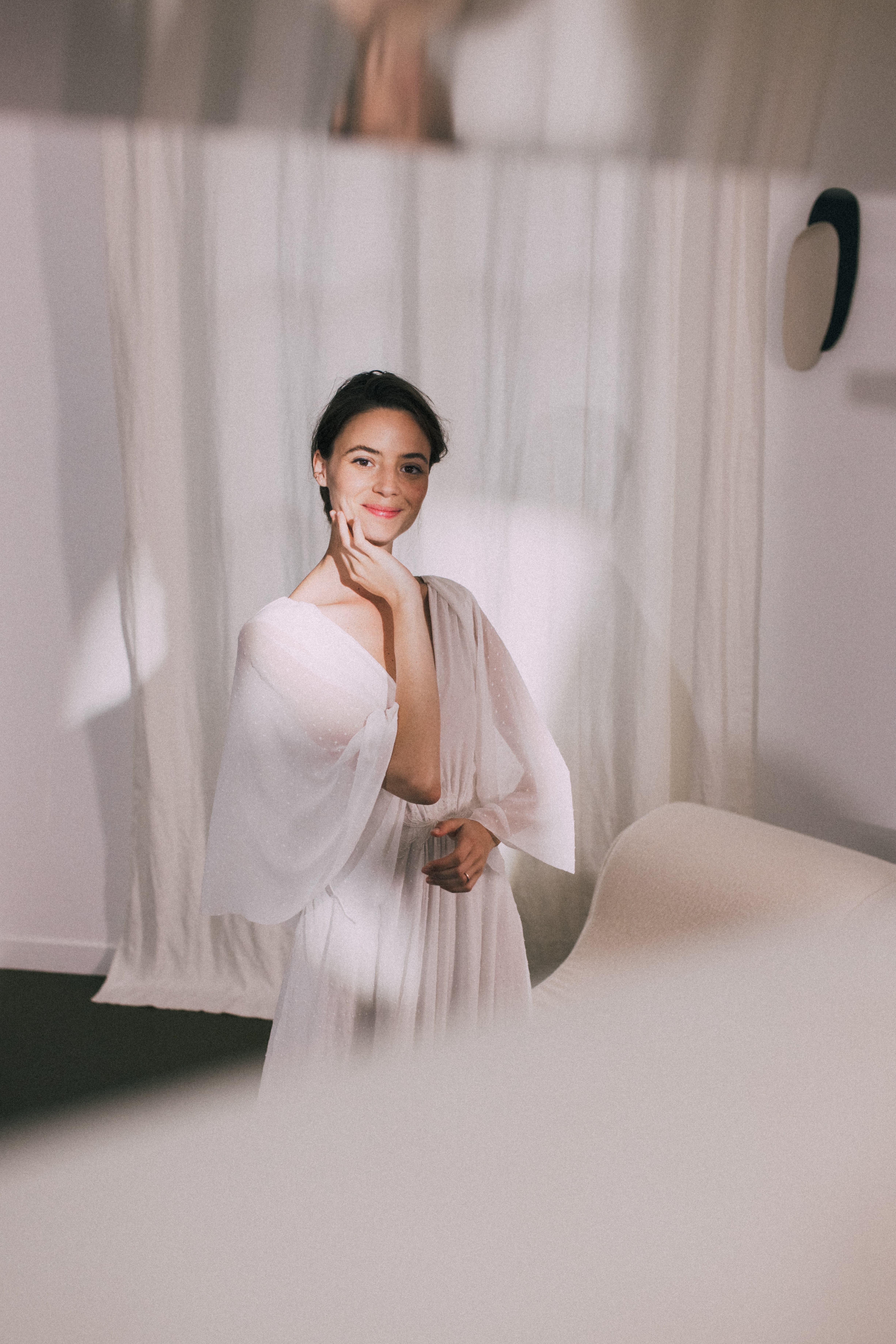 Maison Floret Sur-mesure Drew robe de mariée manches amovibles