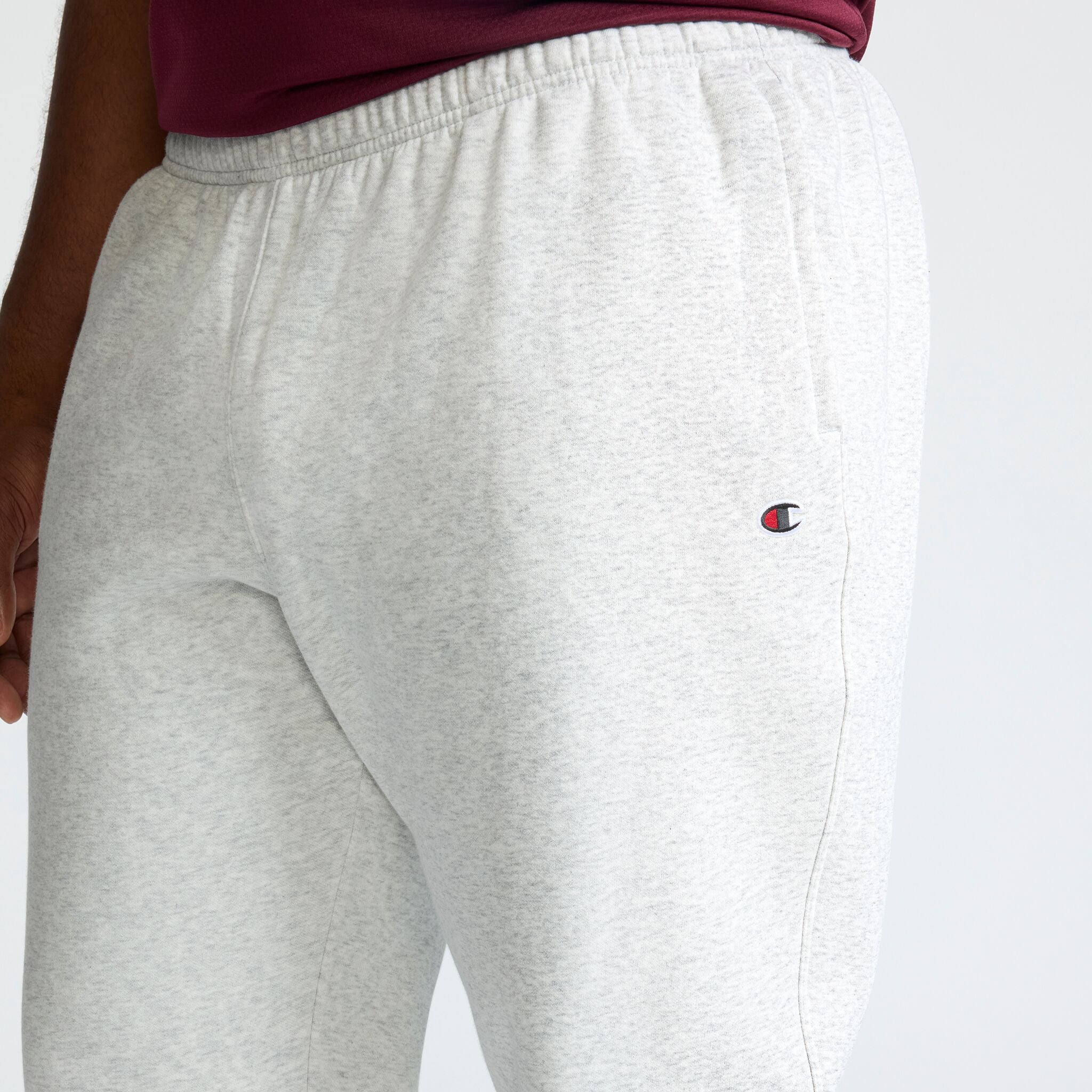 Champion Powerblend Jogger C Logo homme gris clair grande taille