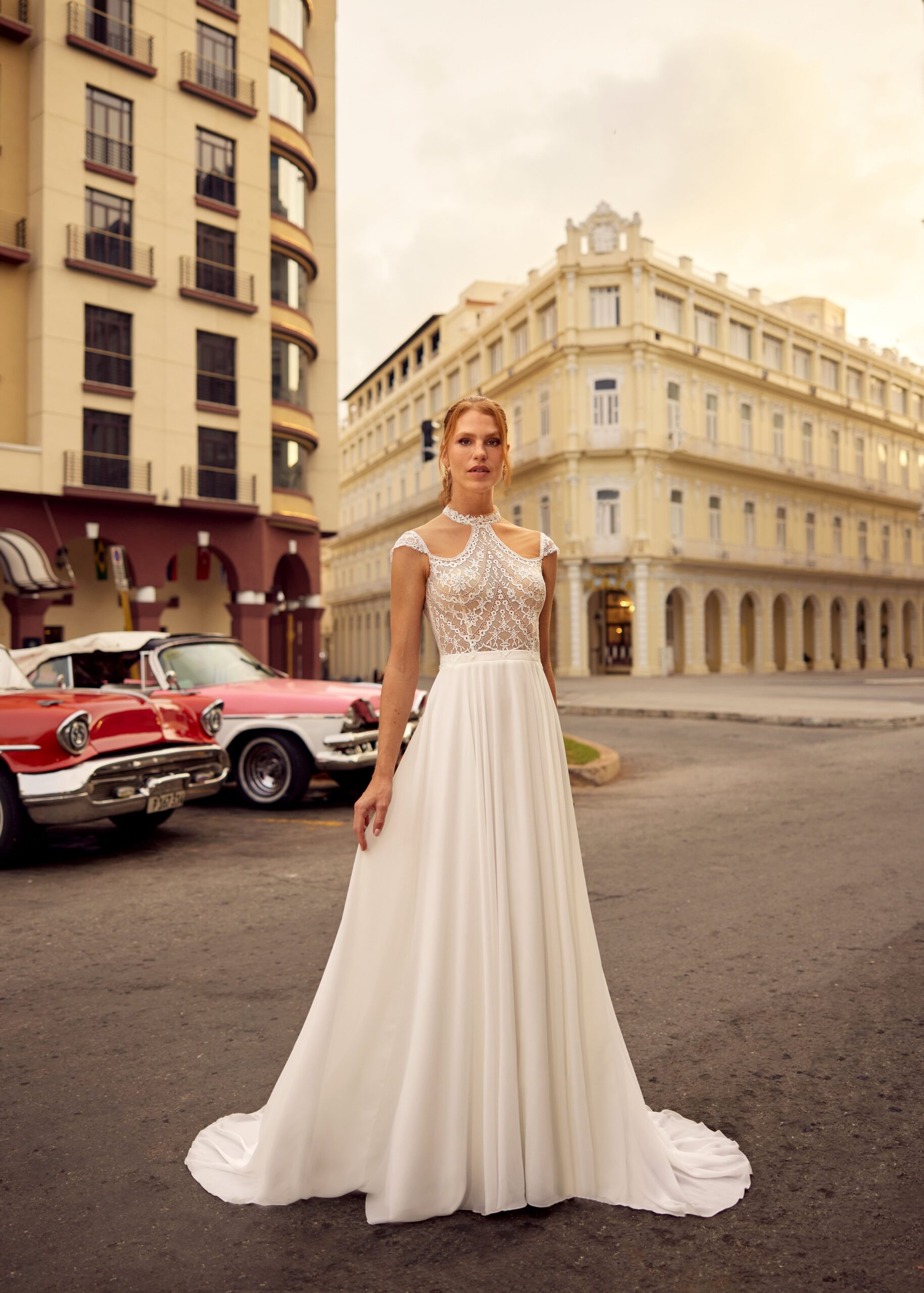 Hervé Paris Libre Leah robe de mariée ivoire fluide