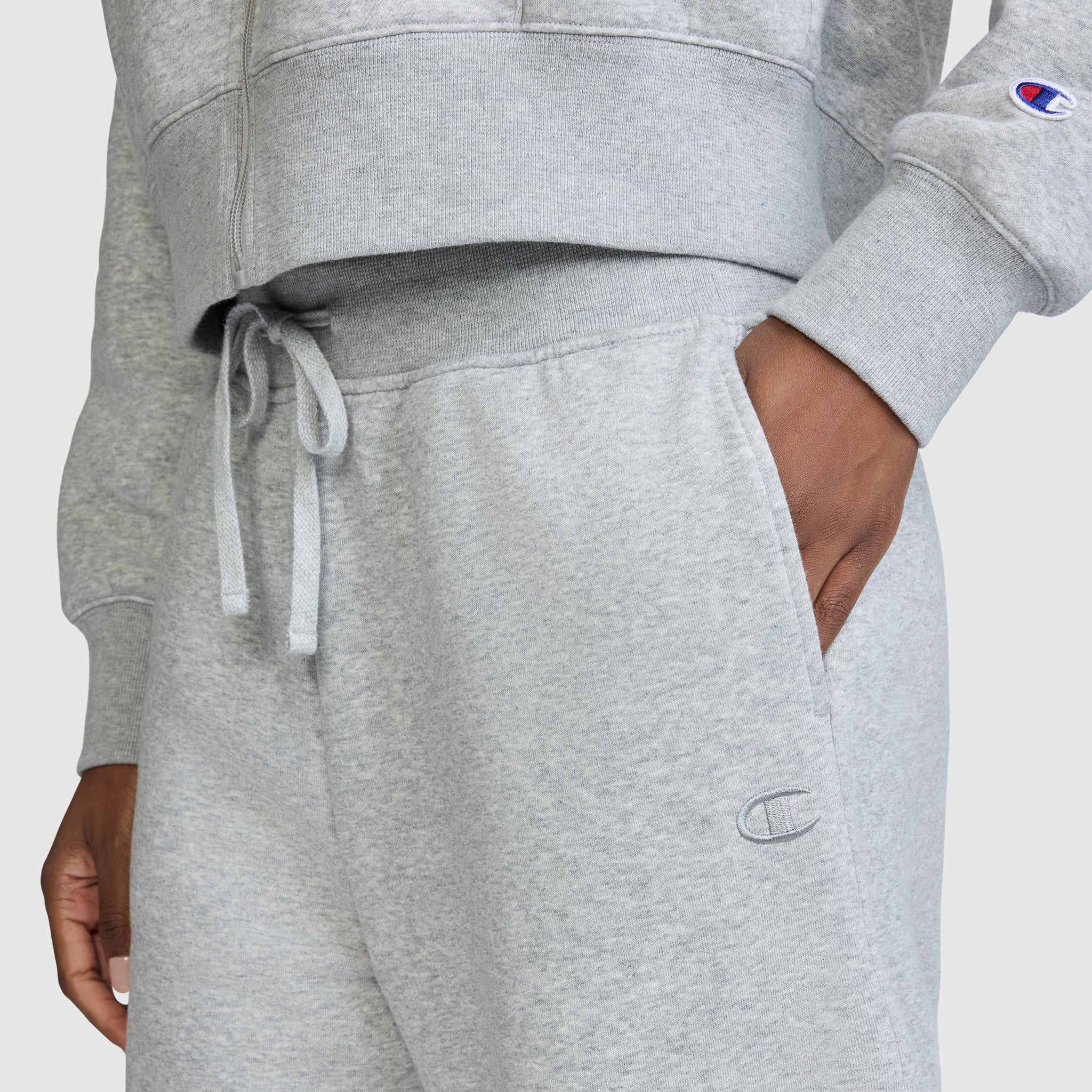 Champion Wide Leg Fleece jogging large gris Oxford Grey