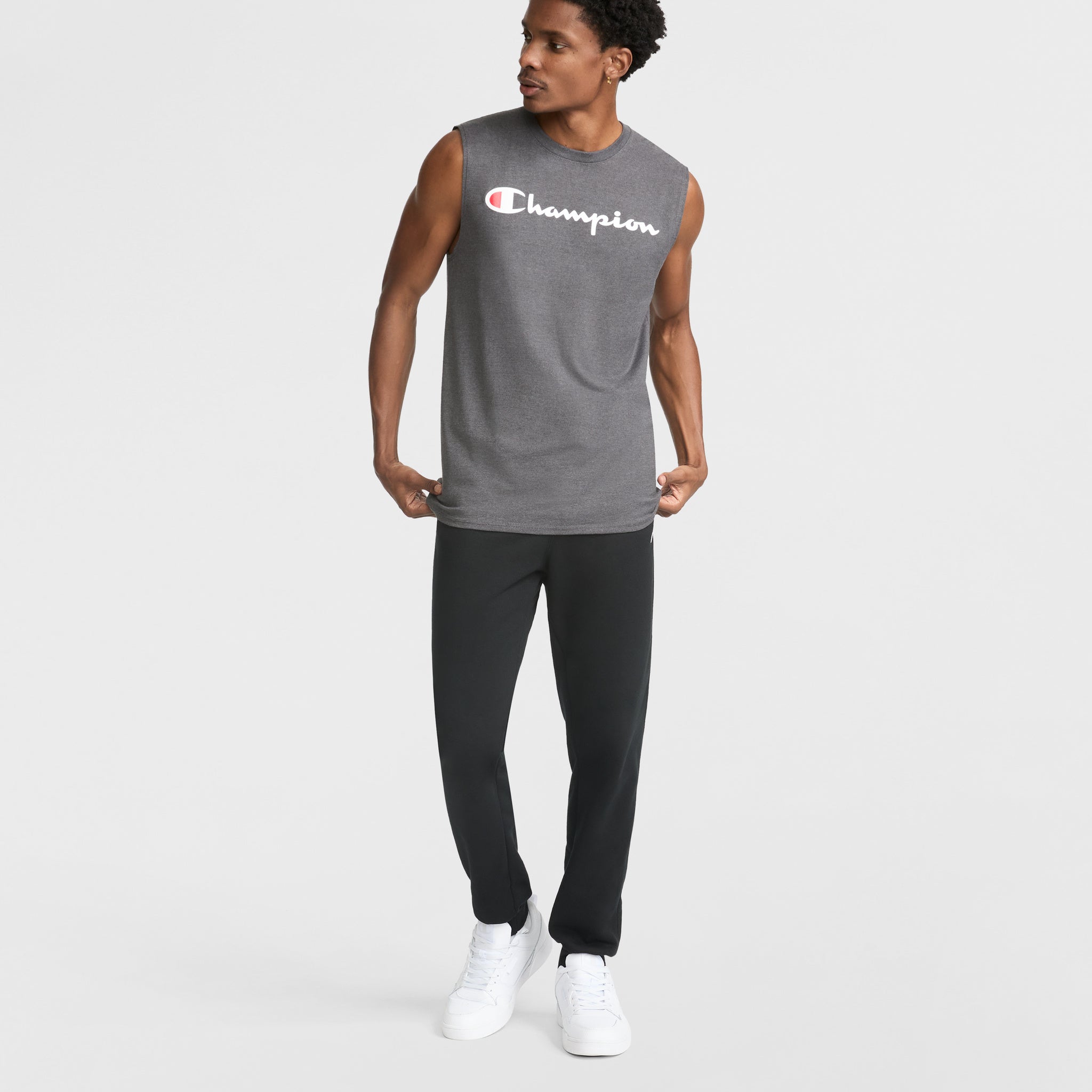 Champion Powerblend Joggers C Logo jogging homme noir coton