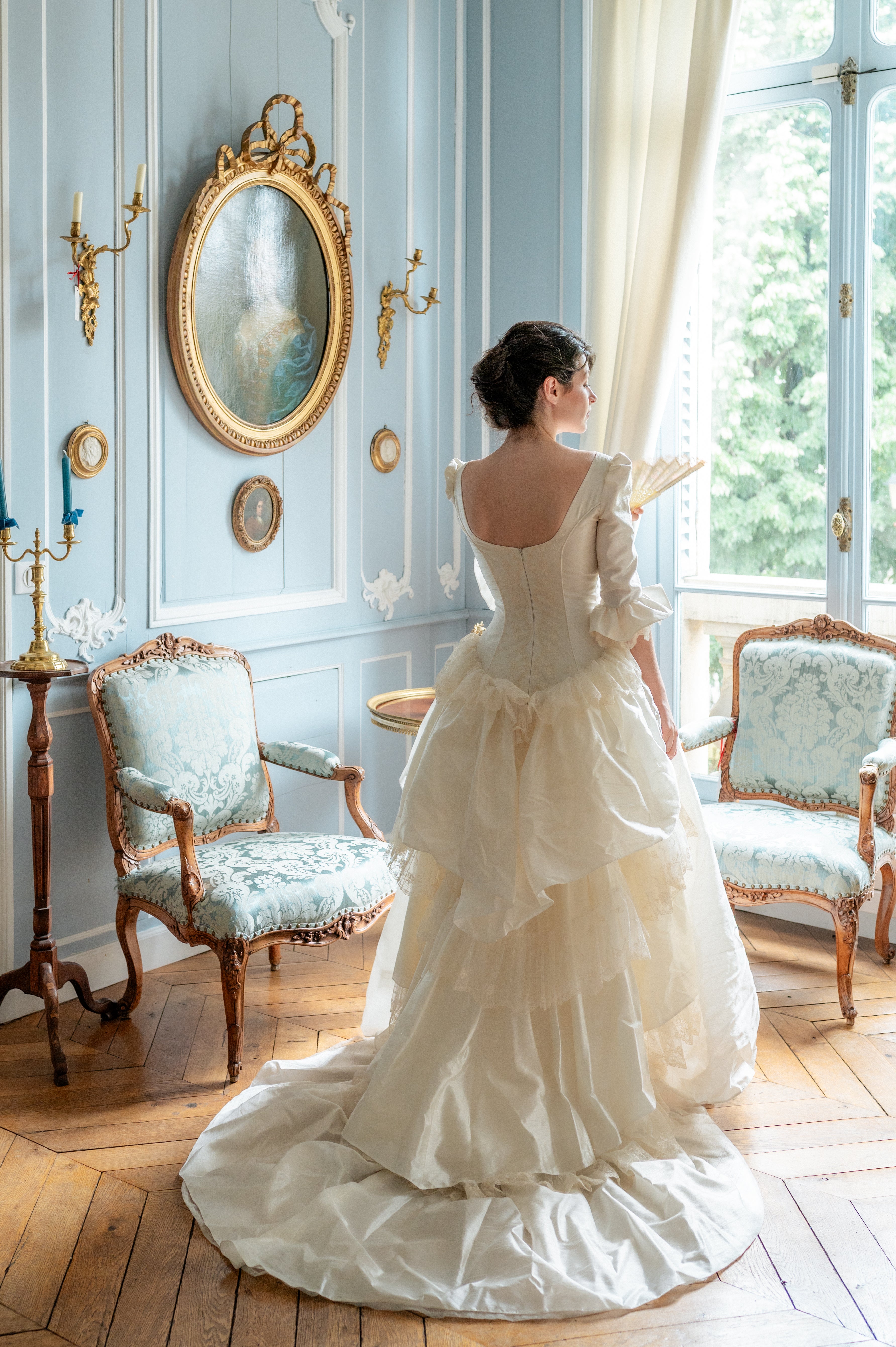 Solène Gisèle La mariée Antoinette robe mariée ivoire dentelle 36