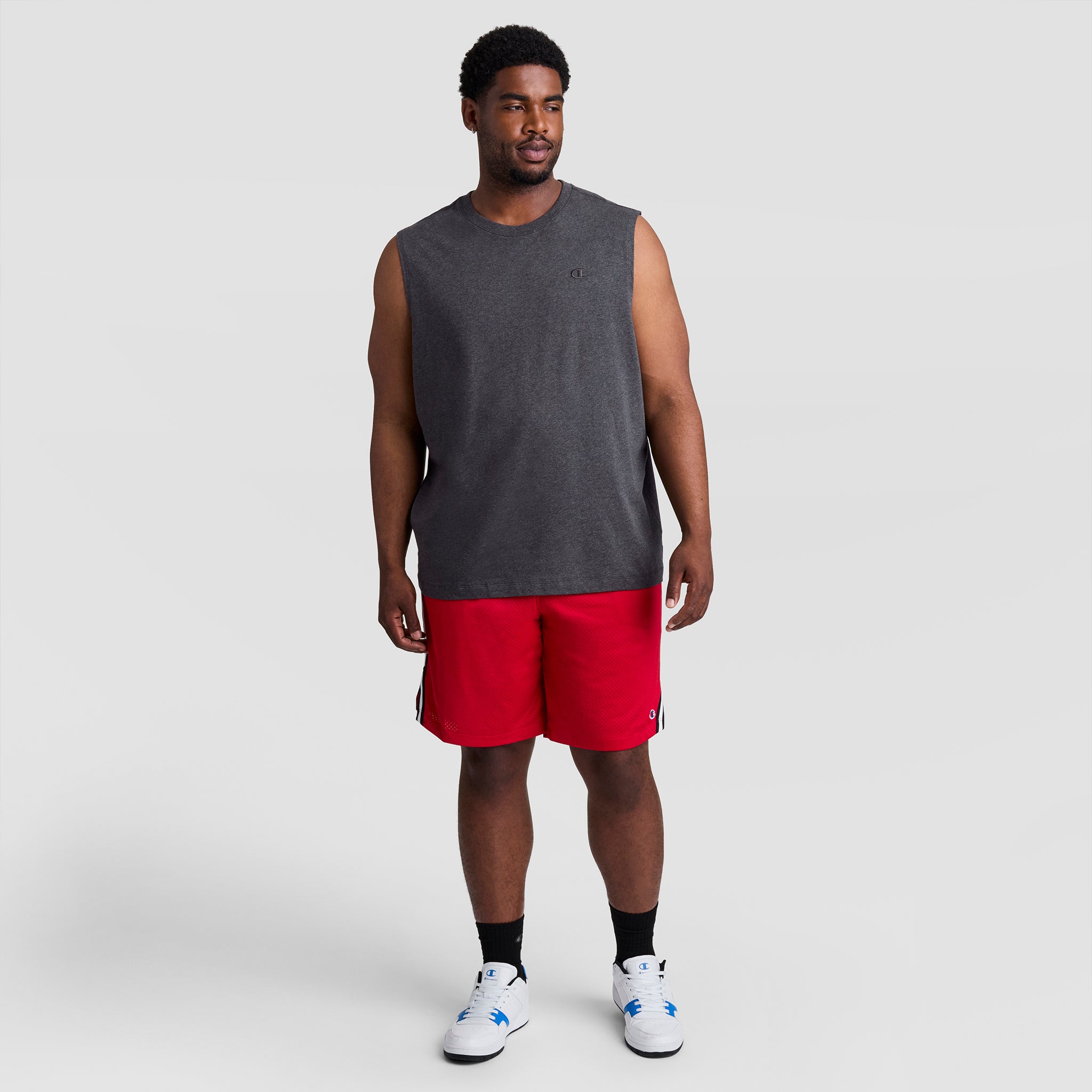 Champion Muscle Tank C Logo débardeur Granite Heather