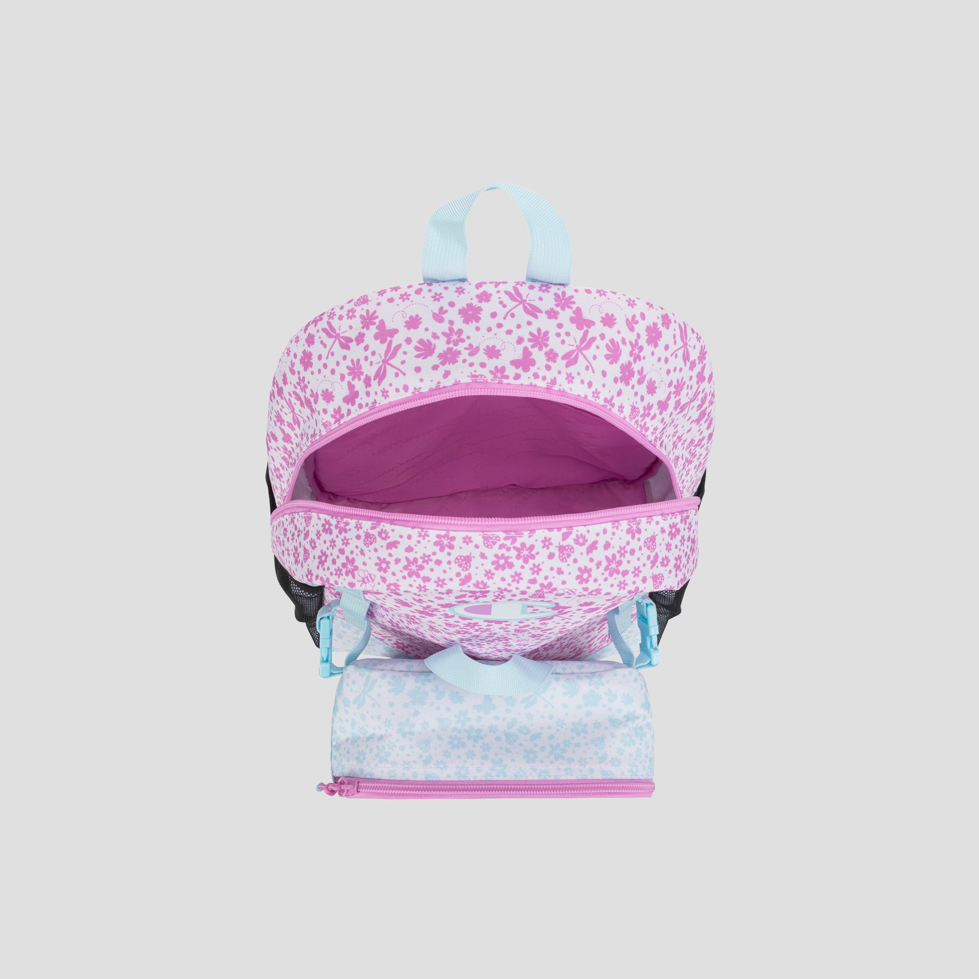 Champion Mode sac à dos enfant rose bleu + lunch box polyester