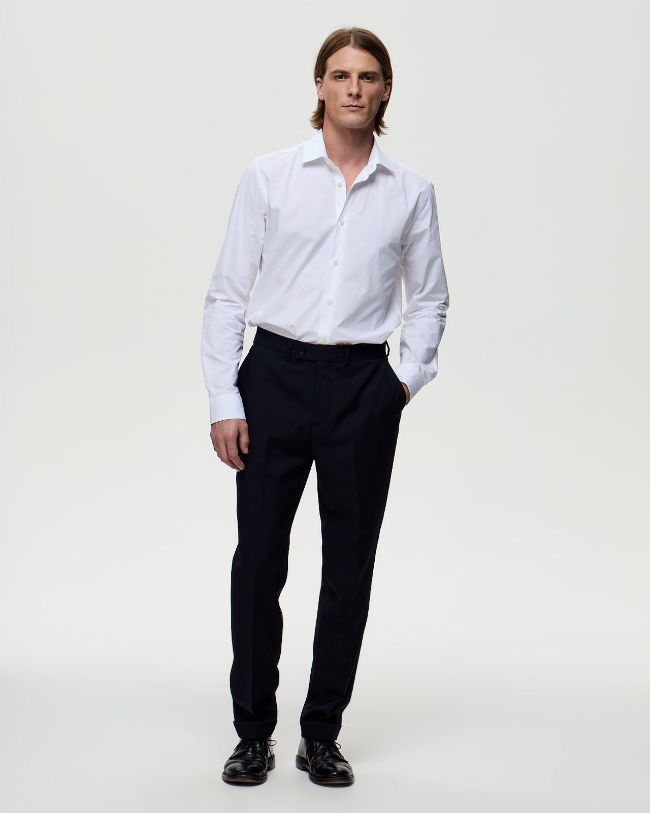 LAFAURIE POPELINE Chemise Homme Blanc Coupe Semi-Ajustée