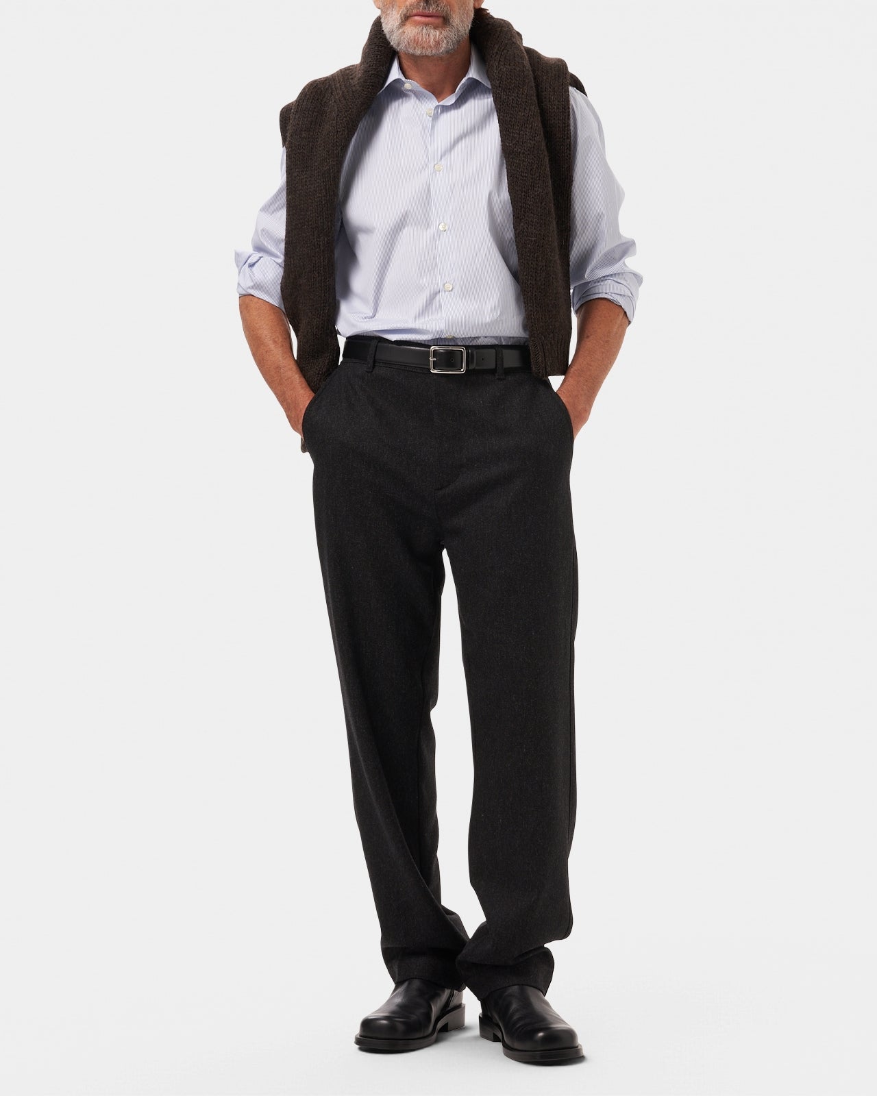 LAFAURIE LUTECE chemise blanc navy rayée coton