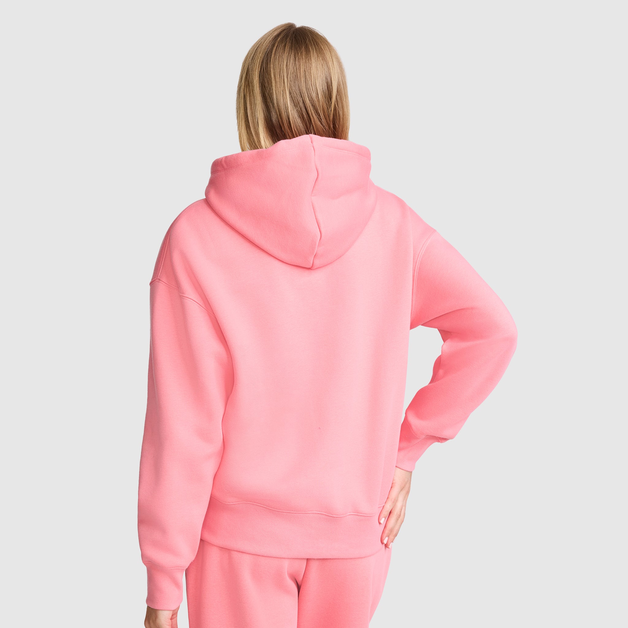 Champion Fleece sweat à capuche rose Strawberry Pink satin