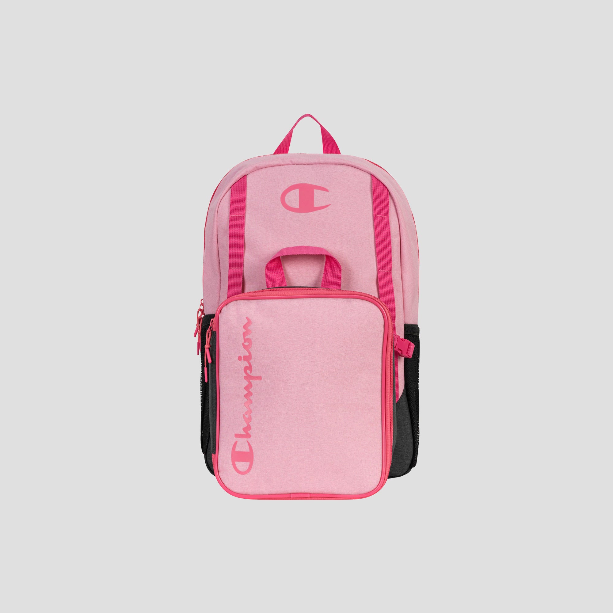 Champion Mode Lunch Kit sac à dos enfant rose gris avec lunch box
