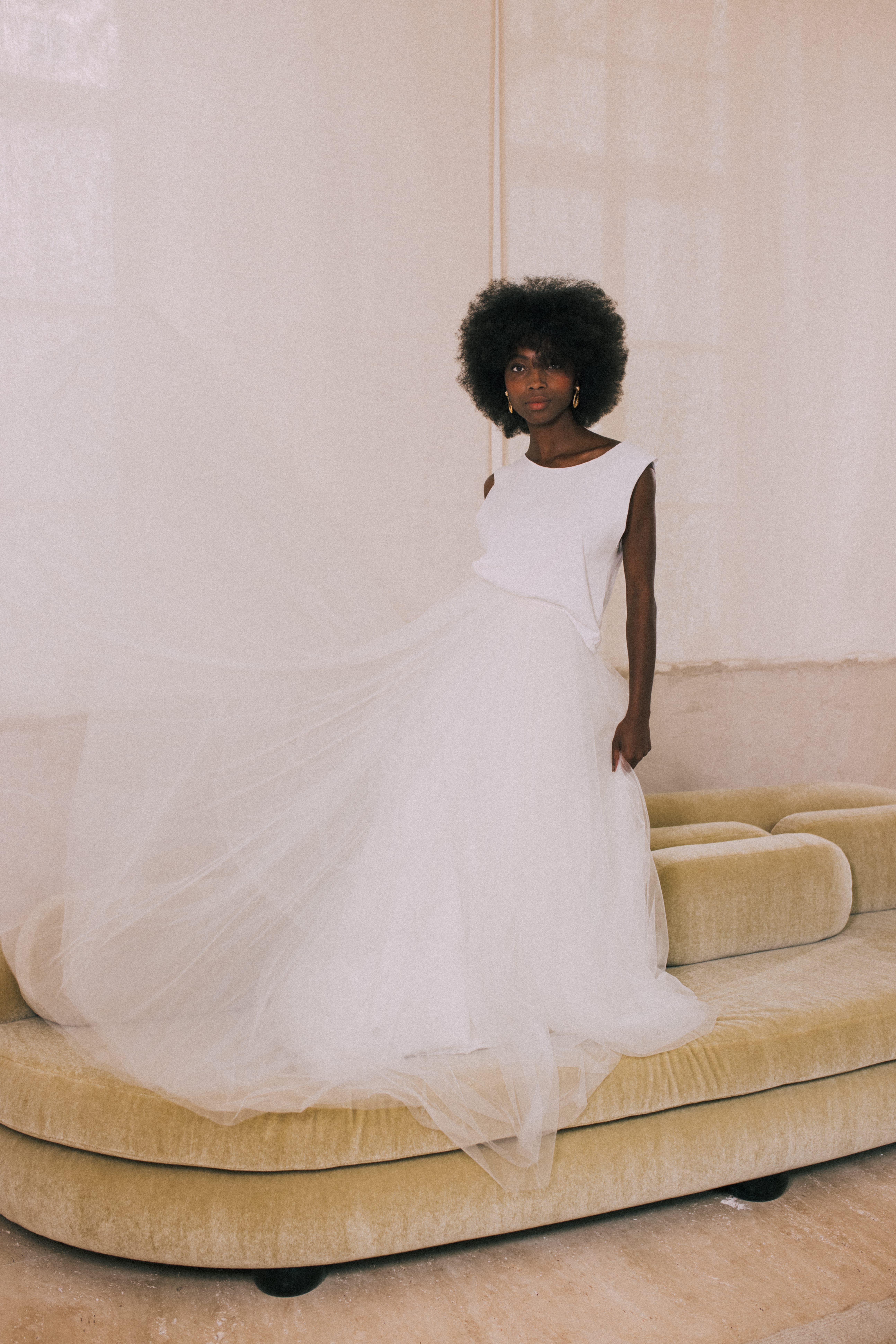 Maison Floret Robinson jupe mariée tulle fin Prêt-à-marier