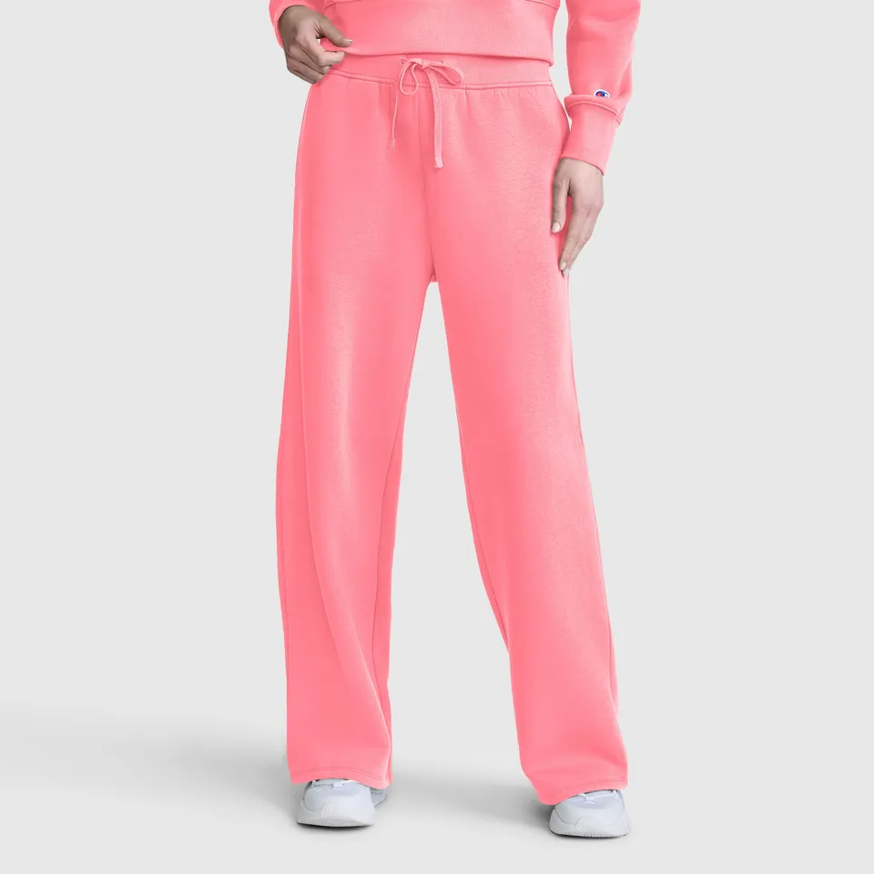 Champion Wide Leg Fleece jogging large rose Strawberry Pink