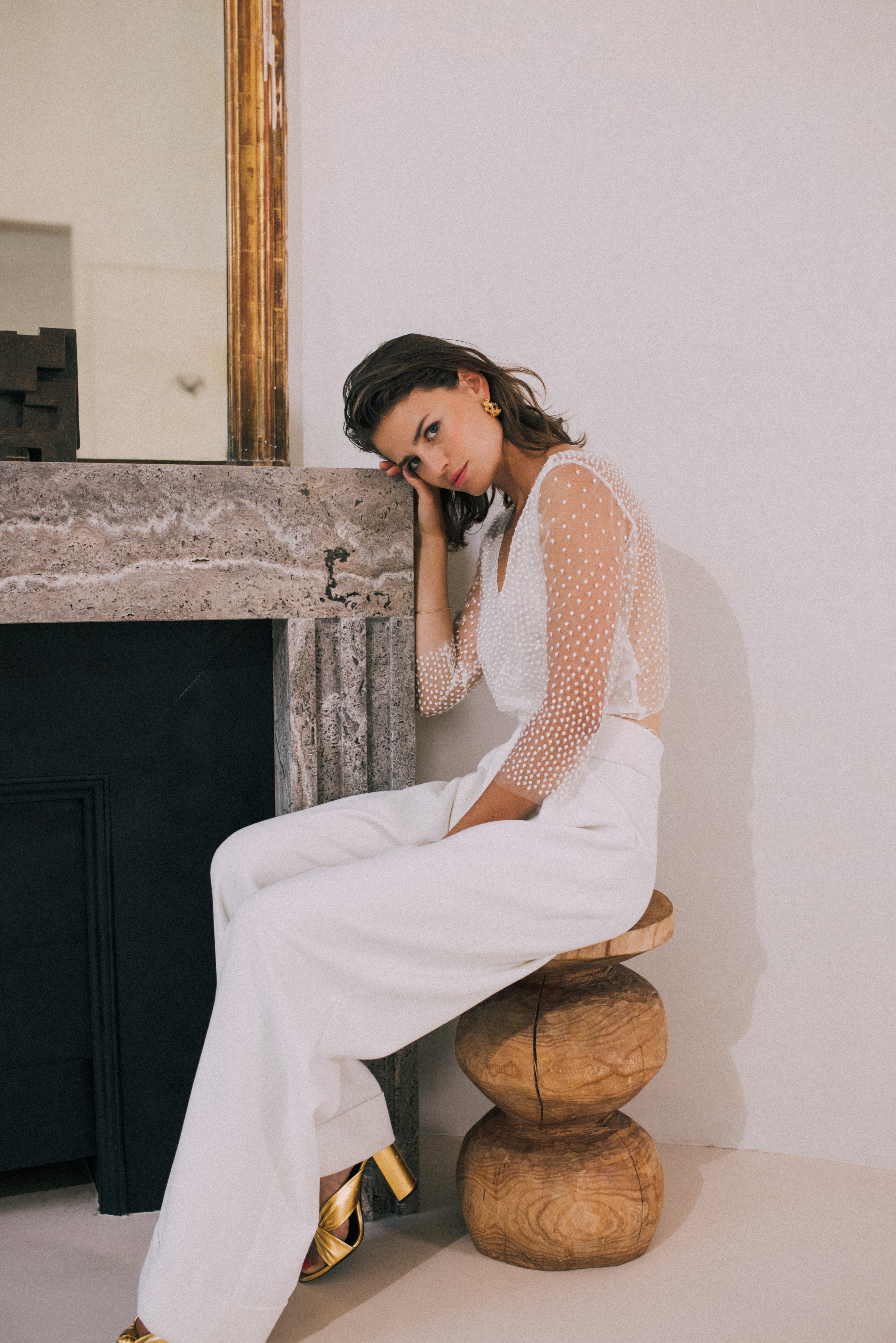 Maison Floret Prêt-à-marier Douglas top tulle plumetis