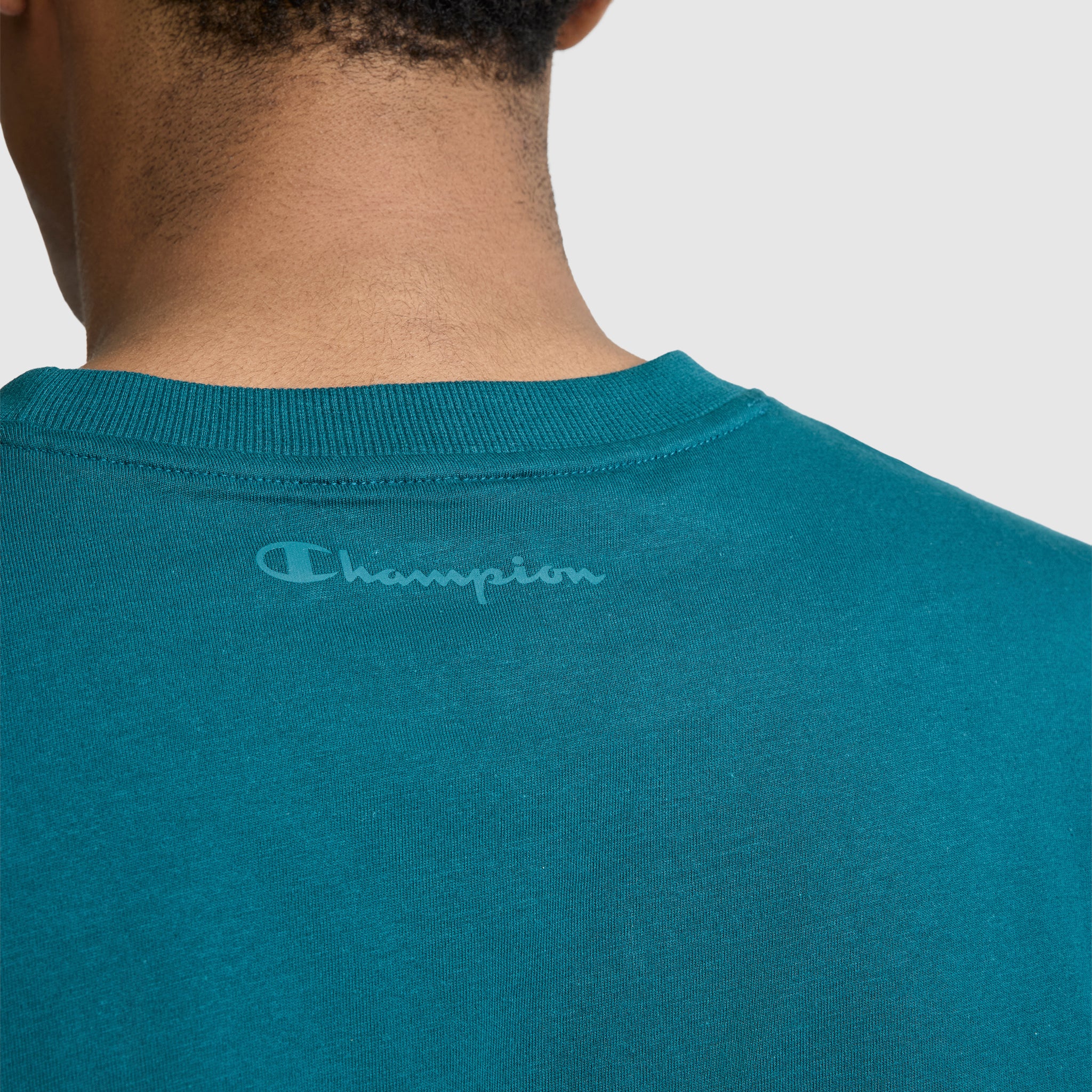 Champion Classic C Logo t-shirt homme Deep Teal coton