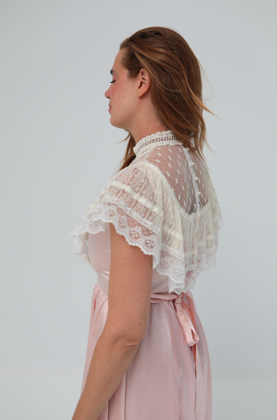 Solène Gisèle La mariée robe Elvira Gunne Sax rose ivoire