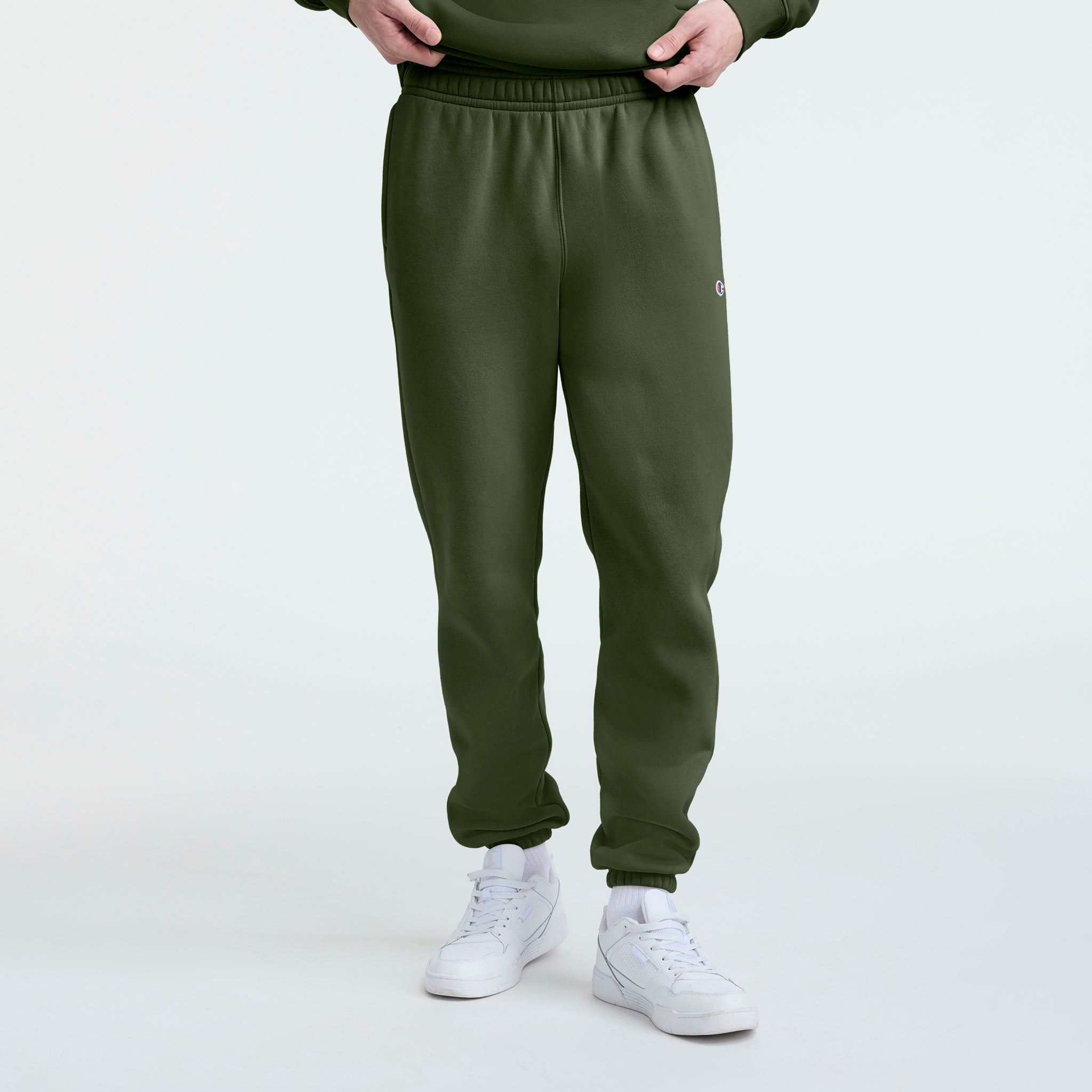 Champion Powerblend Cinched Bottom jogging vert Chive S molleton