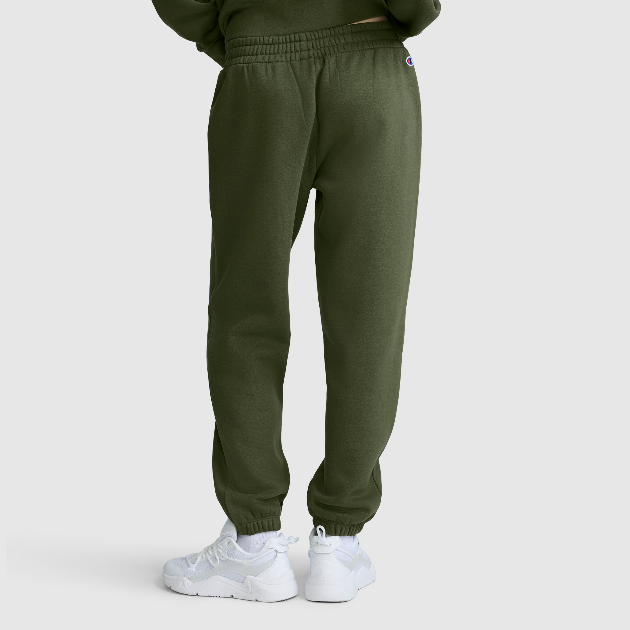 Champion Powerblend Oversized Sweatpants C Logo jogging vert molleton