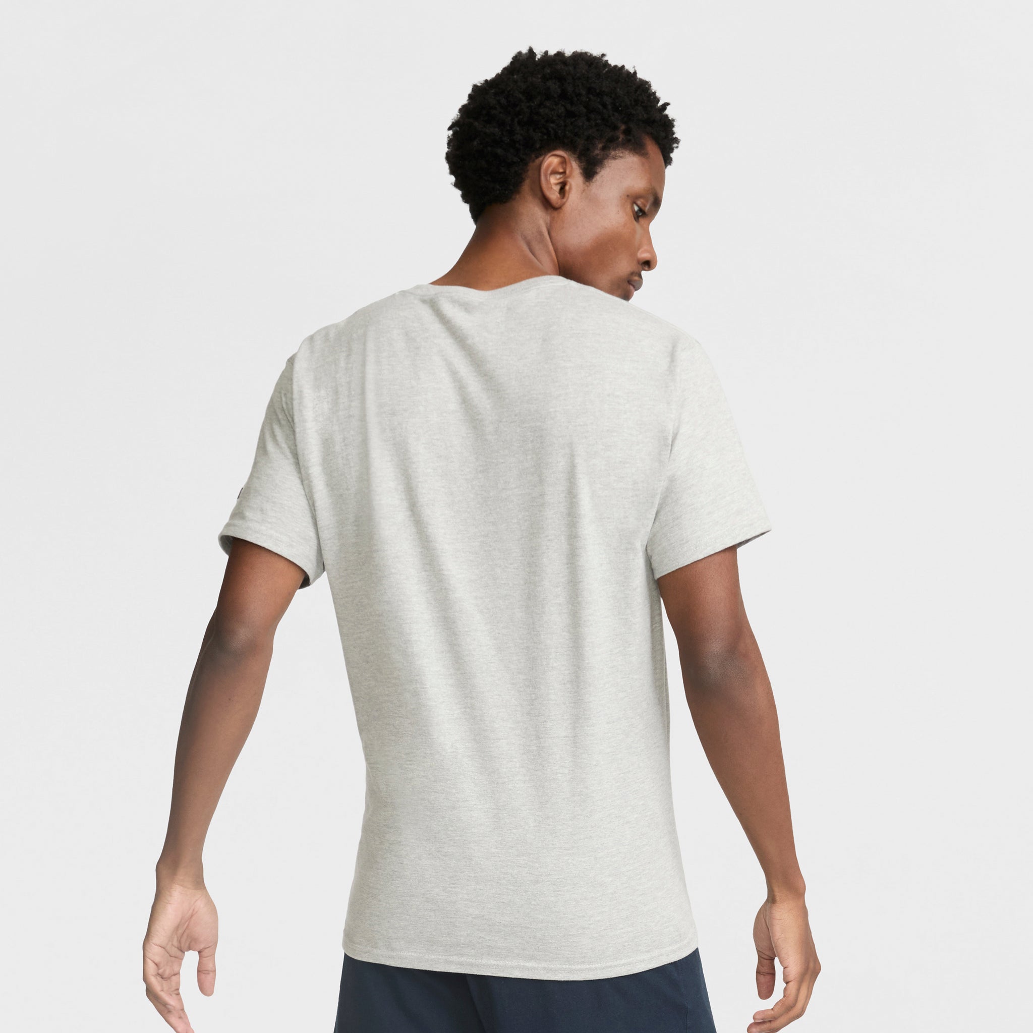 Champion Classic T-Shirt C Logo t-shirt homme gris chiné coton