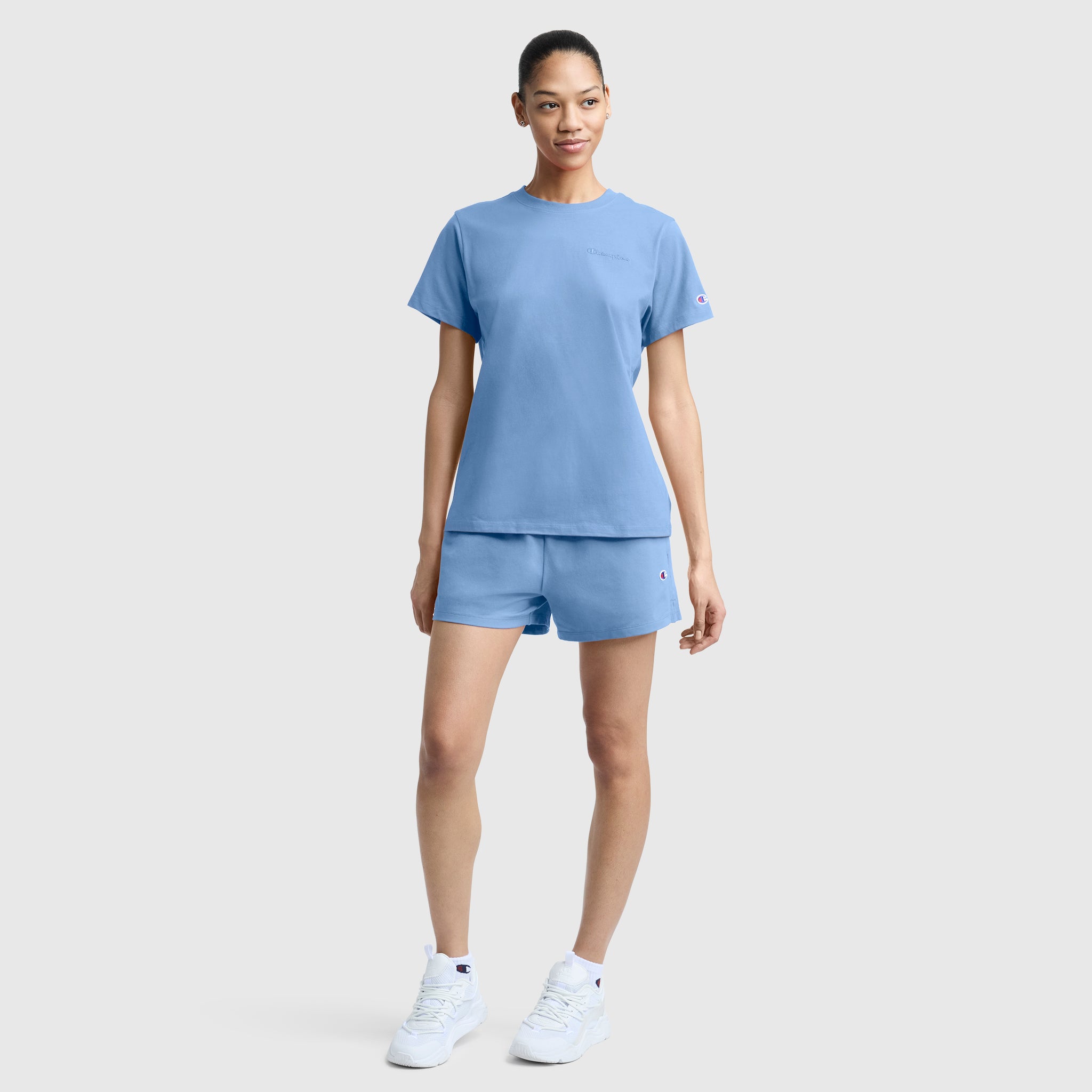 Champion Practice Short short bleu riviera femme