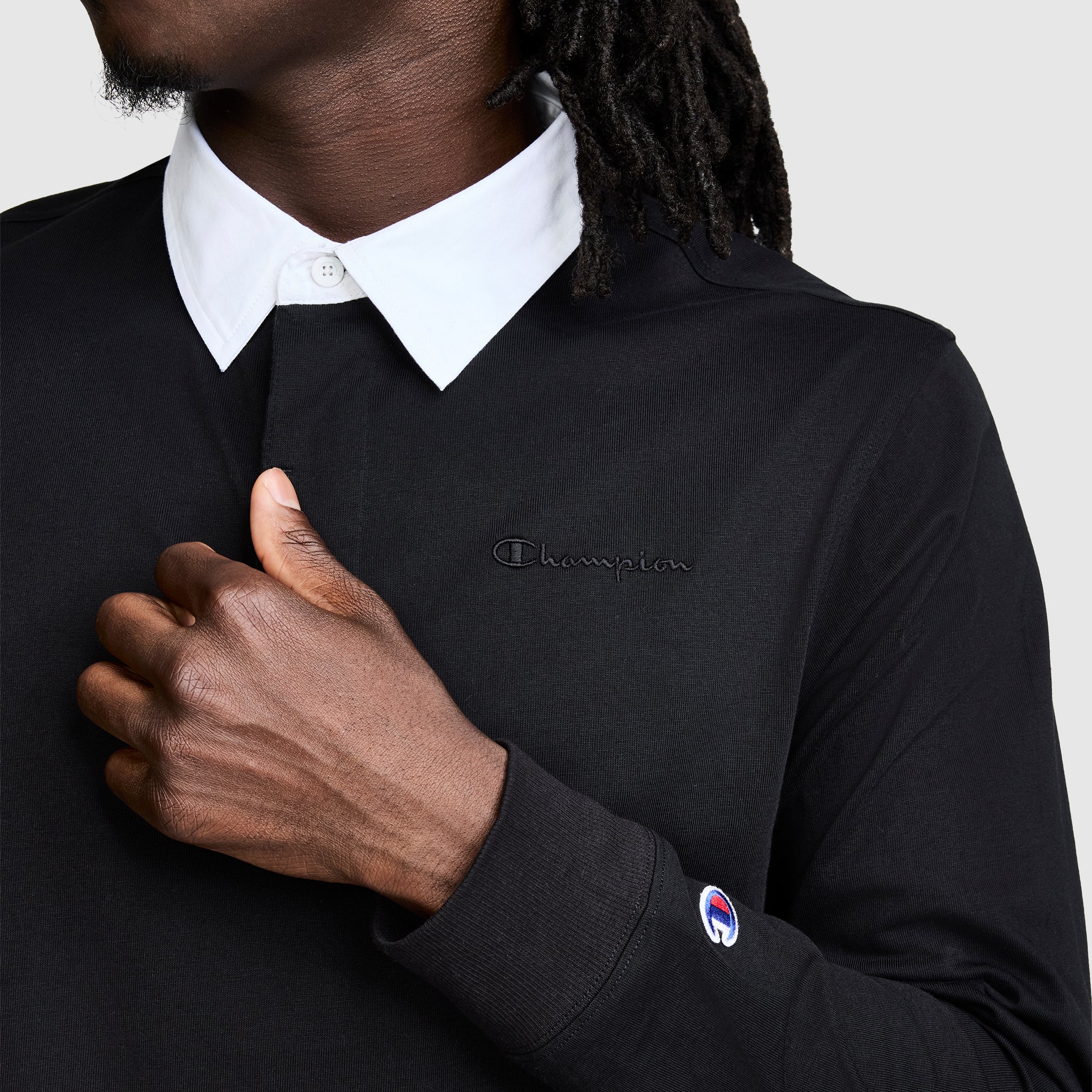 Champion Rugby Shirt T-shirt rugby manches longues Black